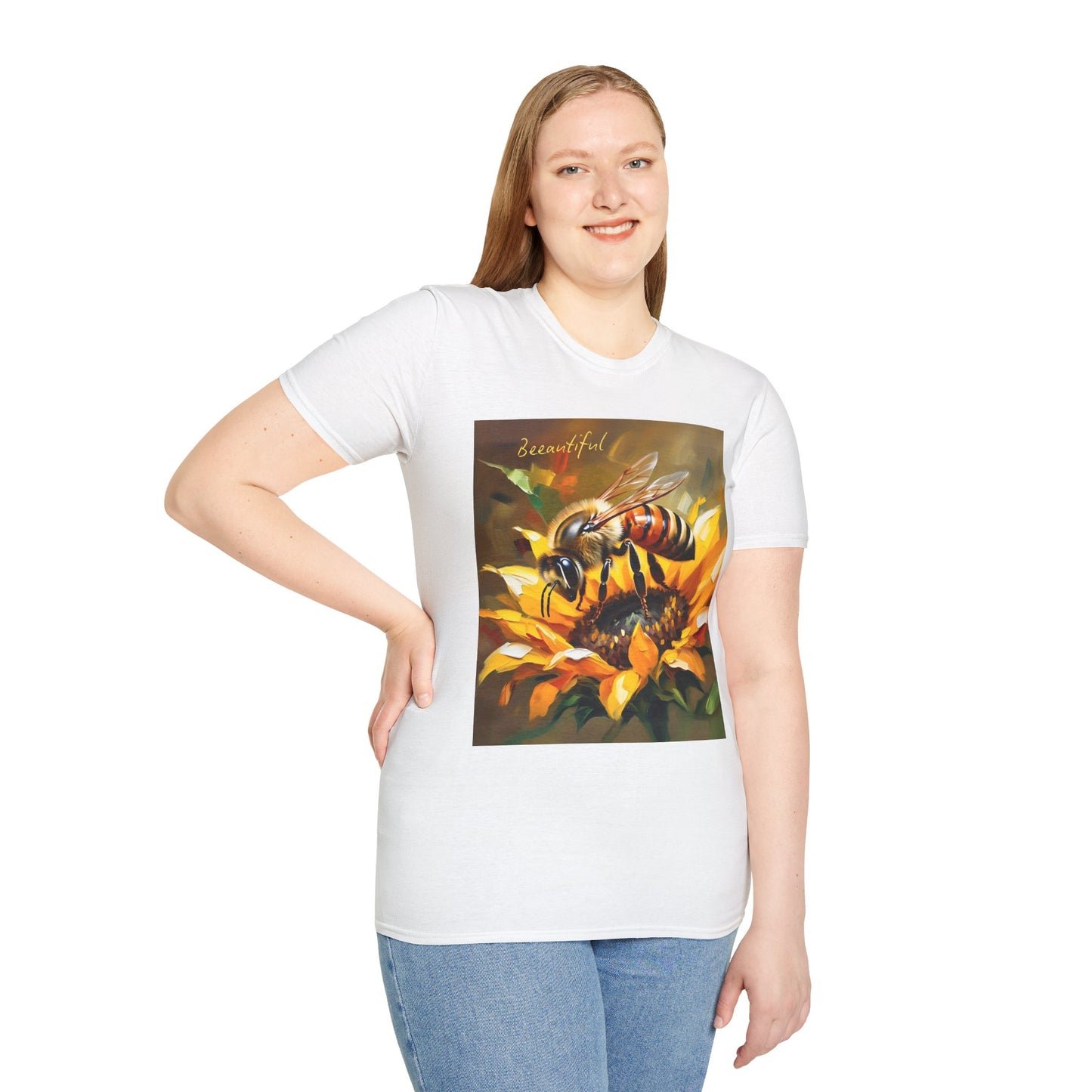 Bee-autiful Unisex Softstyle T-Shirt | Nature Lover's Gift | Perfect for Spring & Summer