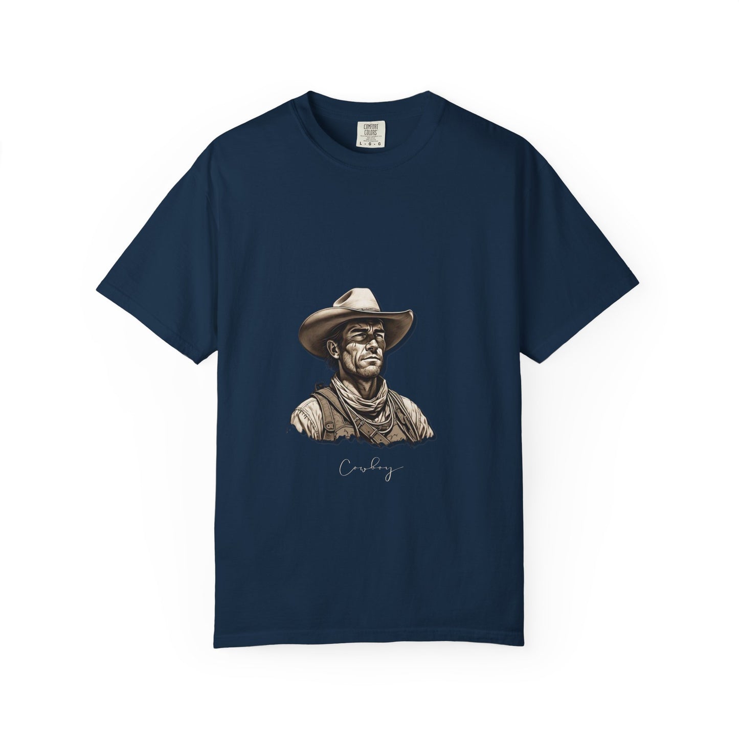 Rustic Cowboy Graphic T-Shirt for Western Aficionados