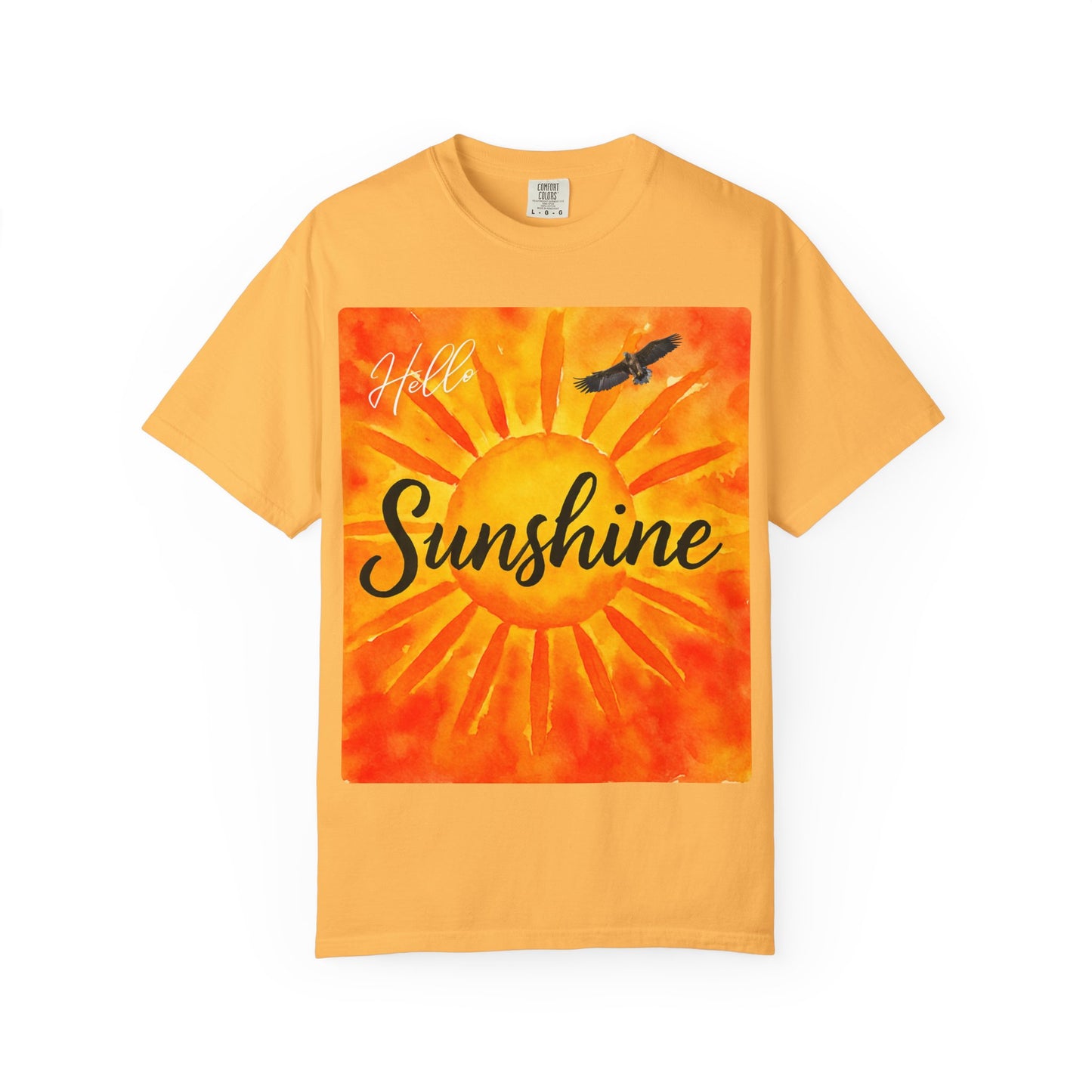 Hello Sunshine Unisex Garment-Dyed T-Shirt - Bright and Cheerful Summer Tee