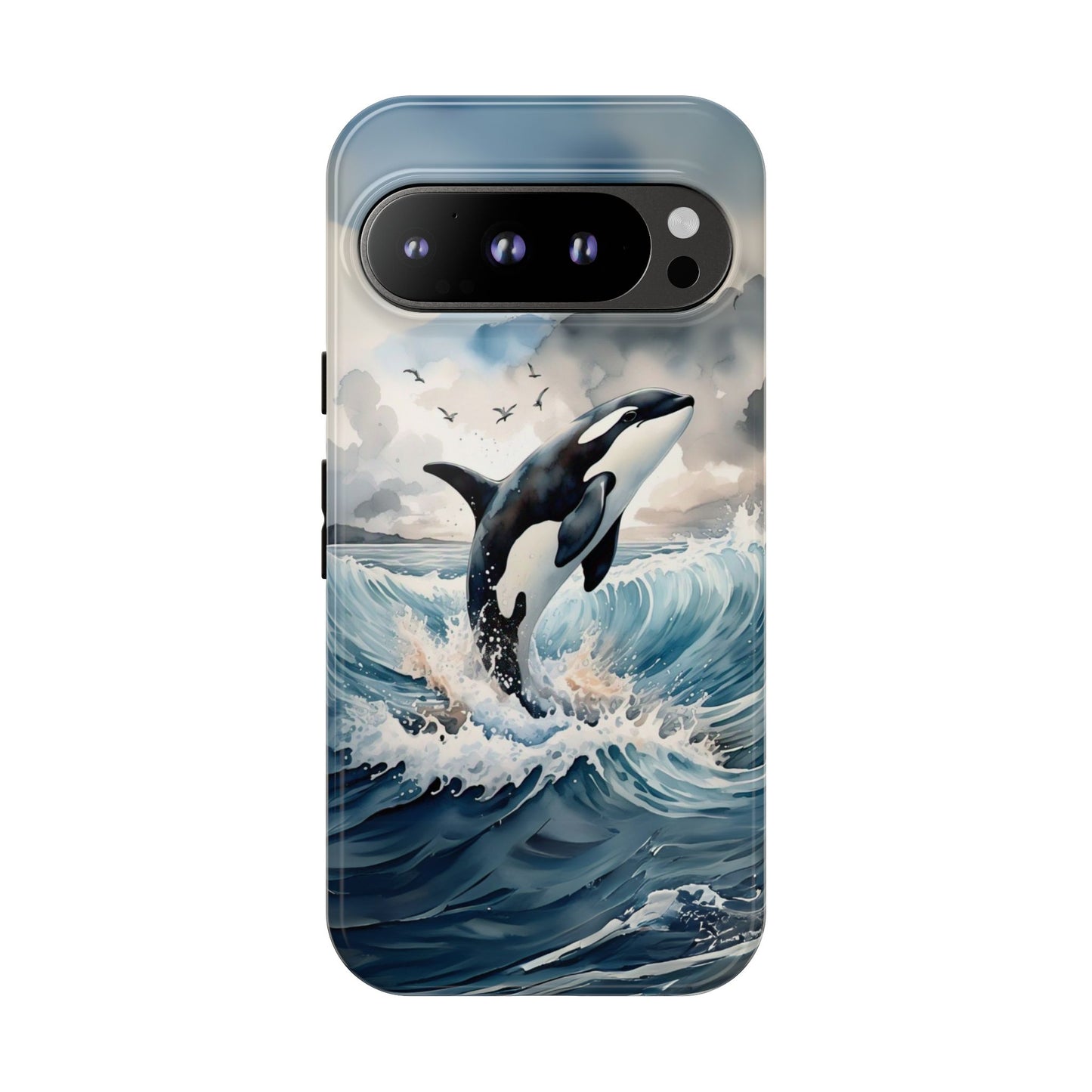 Whale Splash Phone Case - Tough & Stylish Ocean Design