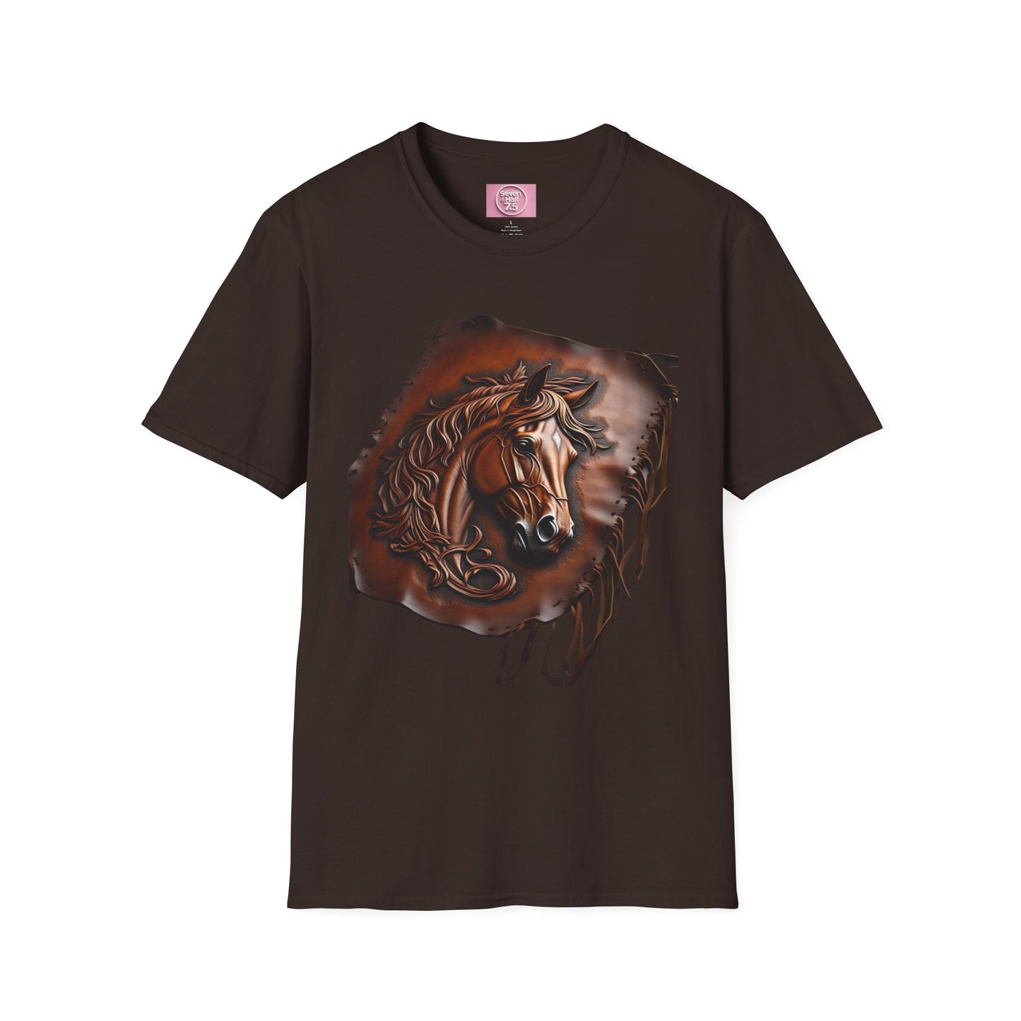 Rustic Horse Artwork Unisex Softstyle T-Shirt