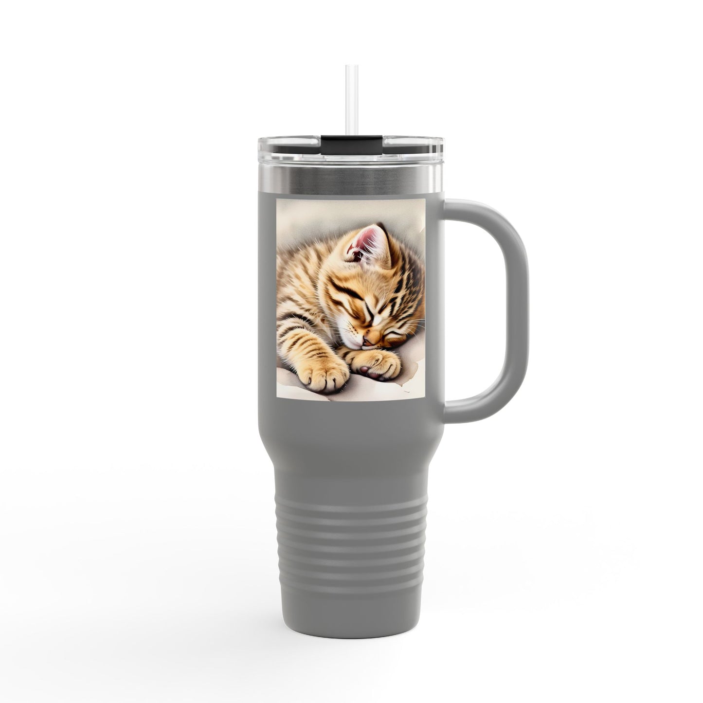 Cozy Cat Insulated Travel Mug - 40oz | Perfect for Cat Lovers