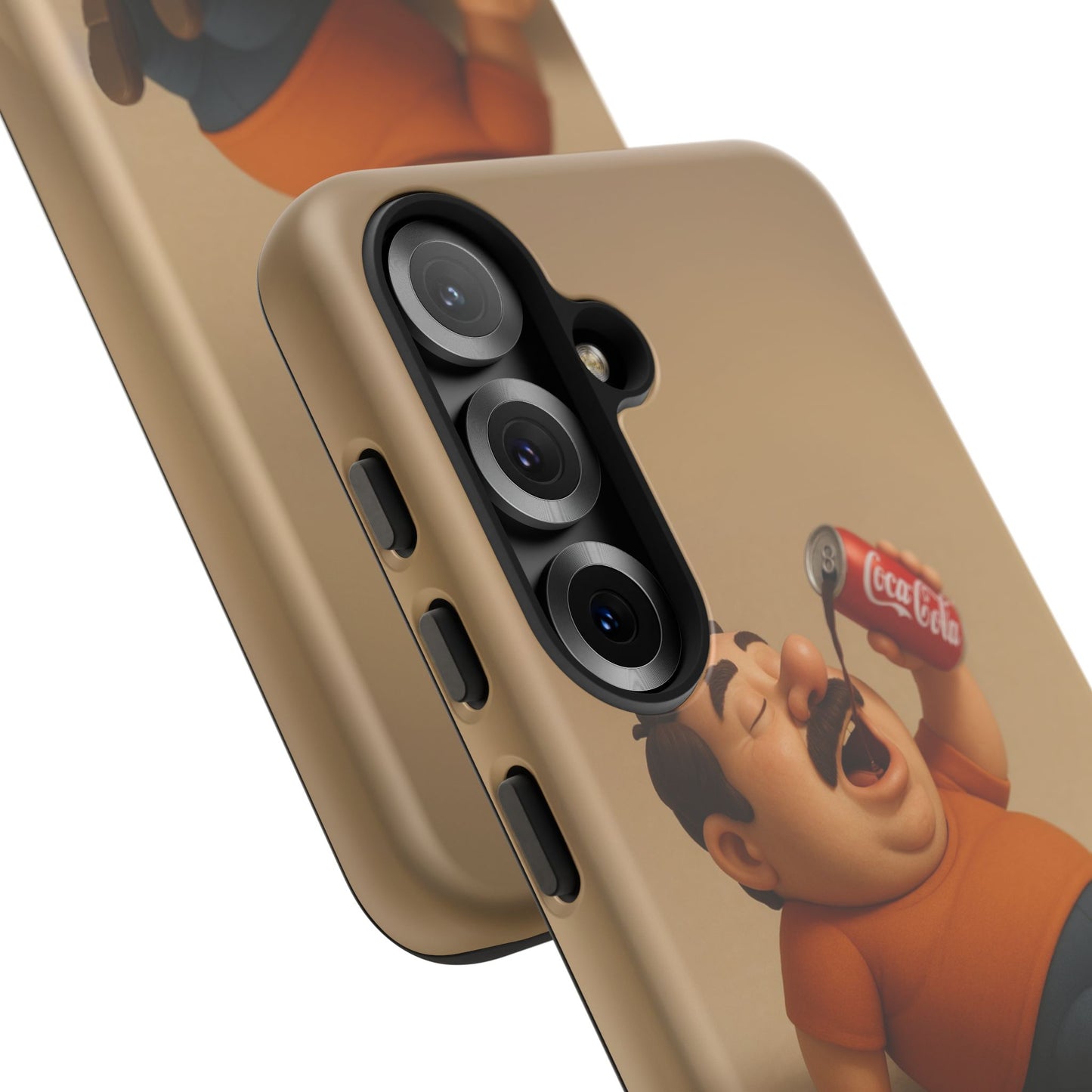 Funny Cartoon Phone Case - 'Coca-Cola Chill' Design