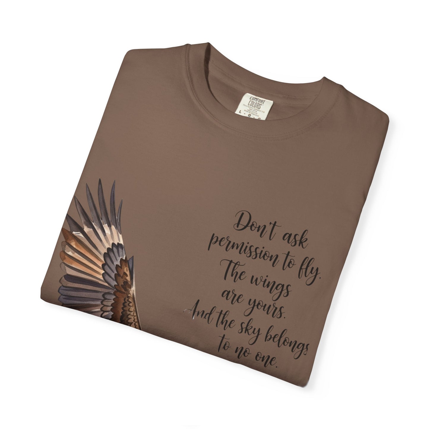 Inspirational Eagle T-Shirt, Motivational Apparel, Gift for Nature Lovers, Unisex Size, Eco-Friendly Fashion, Casual Wear