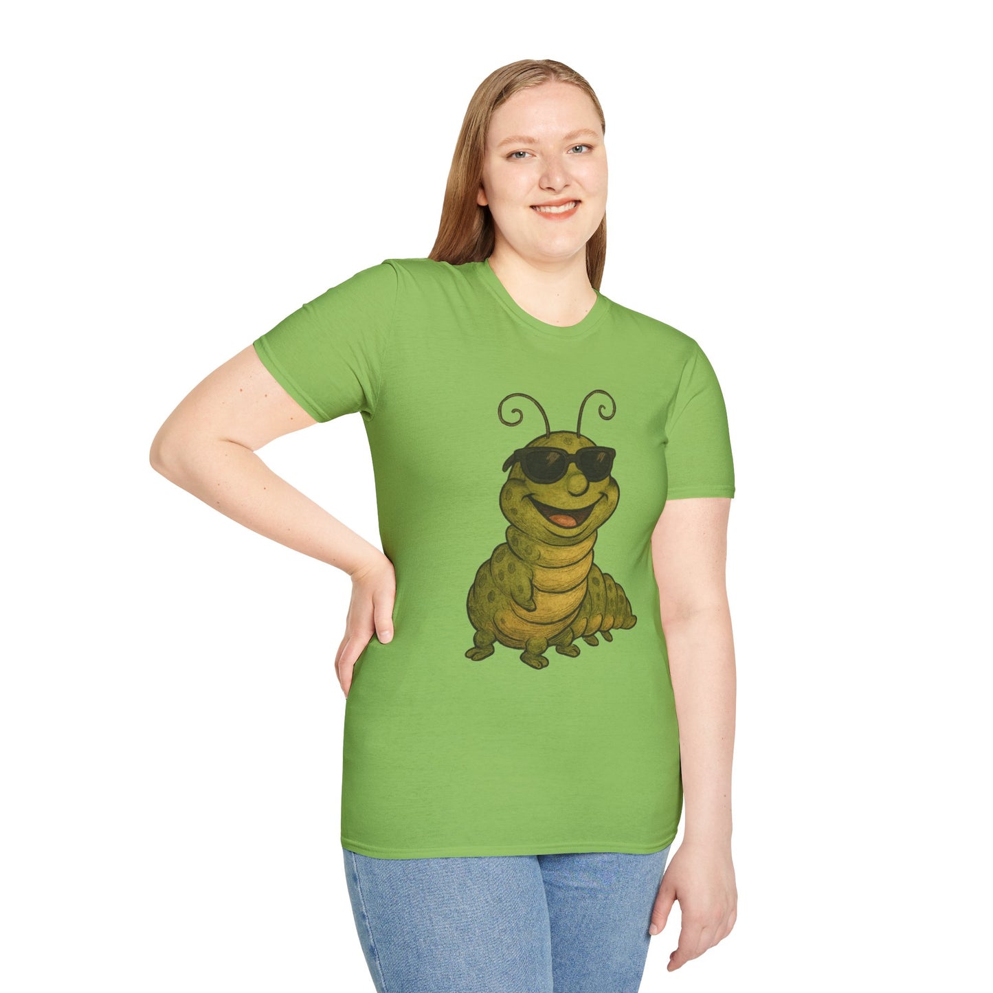 Cool Caterpillar Unisex Softstyle T-Shirt - Fun Graphic Tee for Kids and Adults