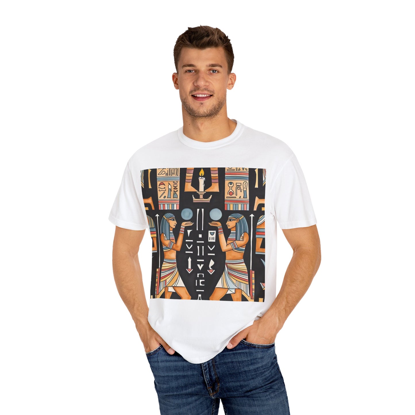 Unisex Egyptian Art T-Shirt | Unique Graphic Tee for History Lovers