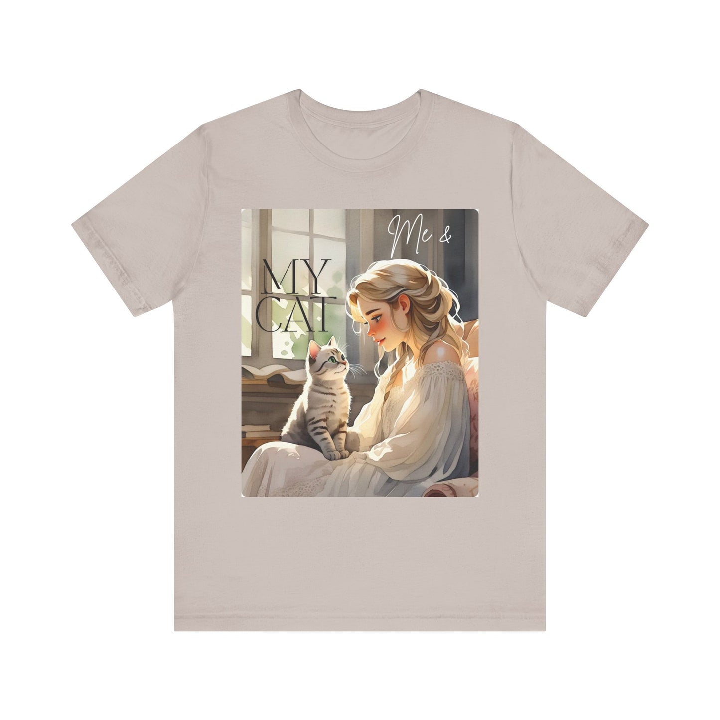 My Cat & Me Unisex Short Sleeve Tee - Cozy Cat Lover Shirt