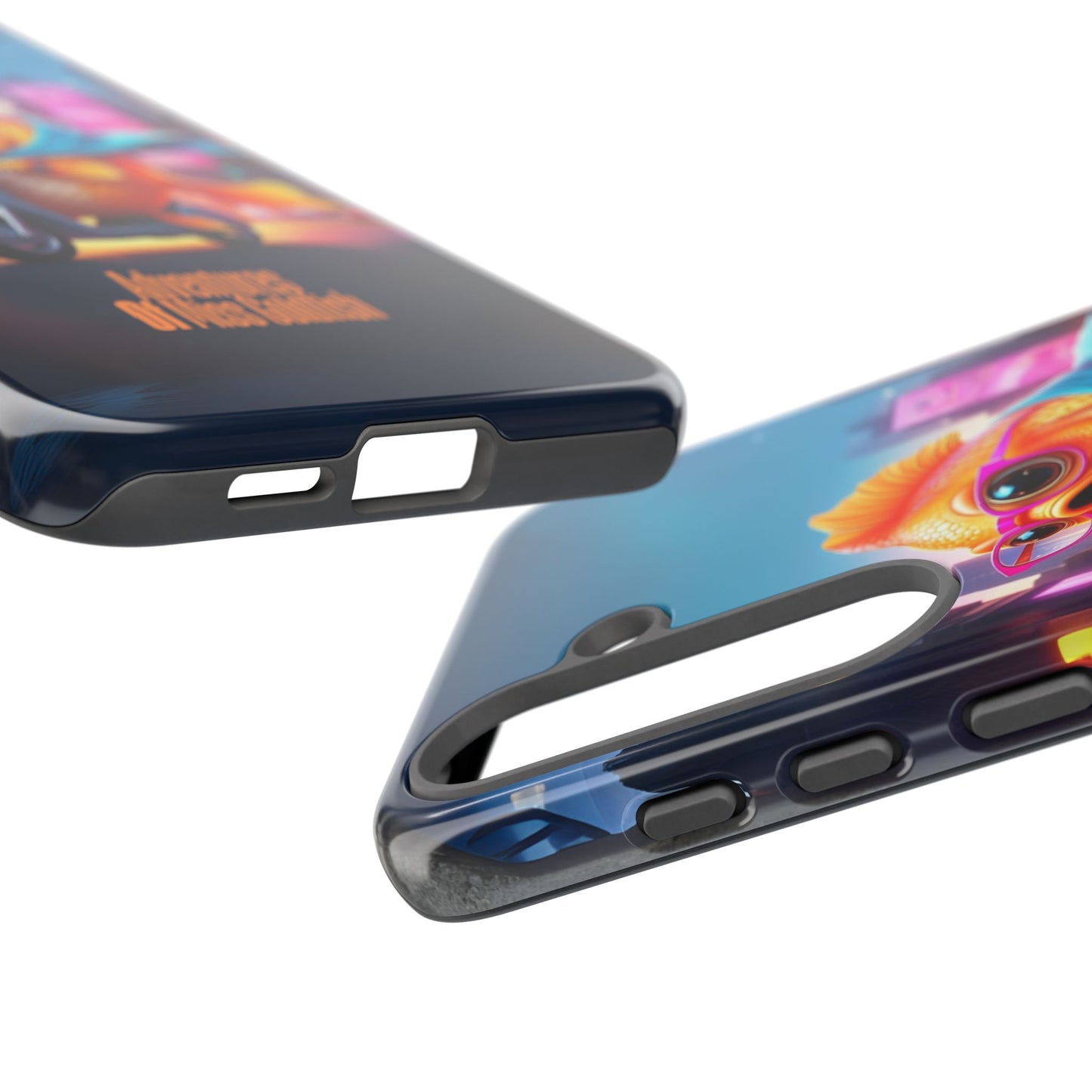 Adventures of Miss Goldfish Phone Case - Fun & Colorful Tough Cover for Fish Lovers