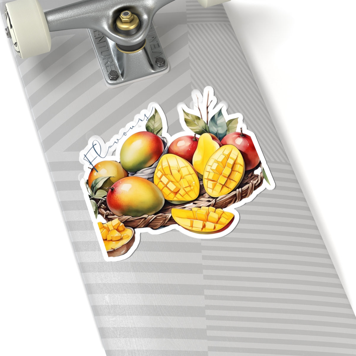 Fruits Kiss-Cut Stickers - Vibrant Mango & Cherry Designs for Laptops, Journals, and Gifts