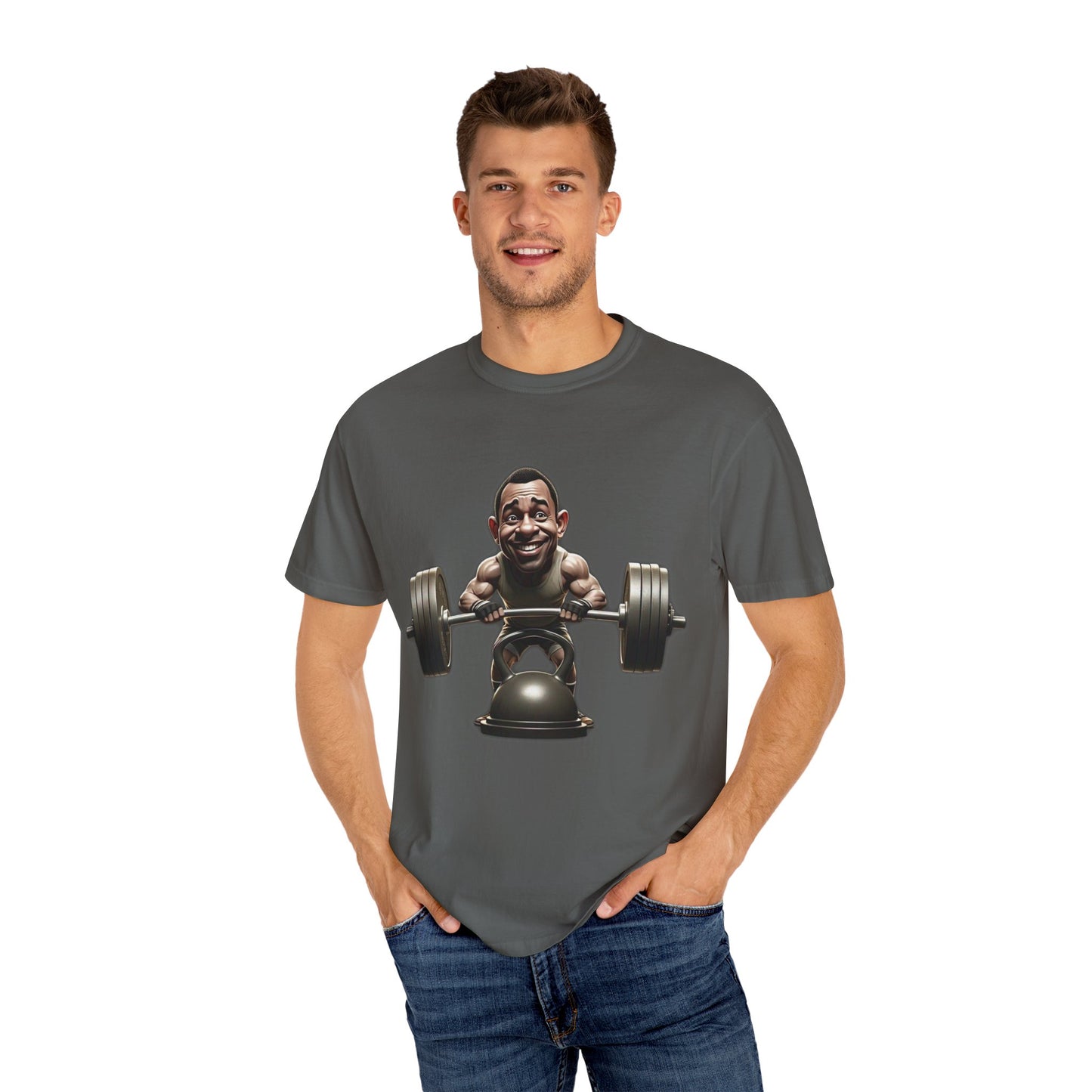 Funny Weightlifting T-Shirt Garment-Dyed Tee for Fitness Enthusiasts