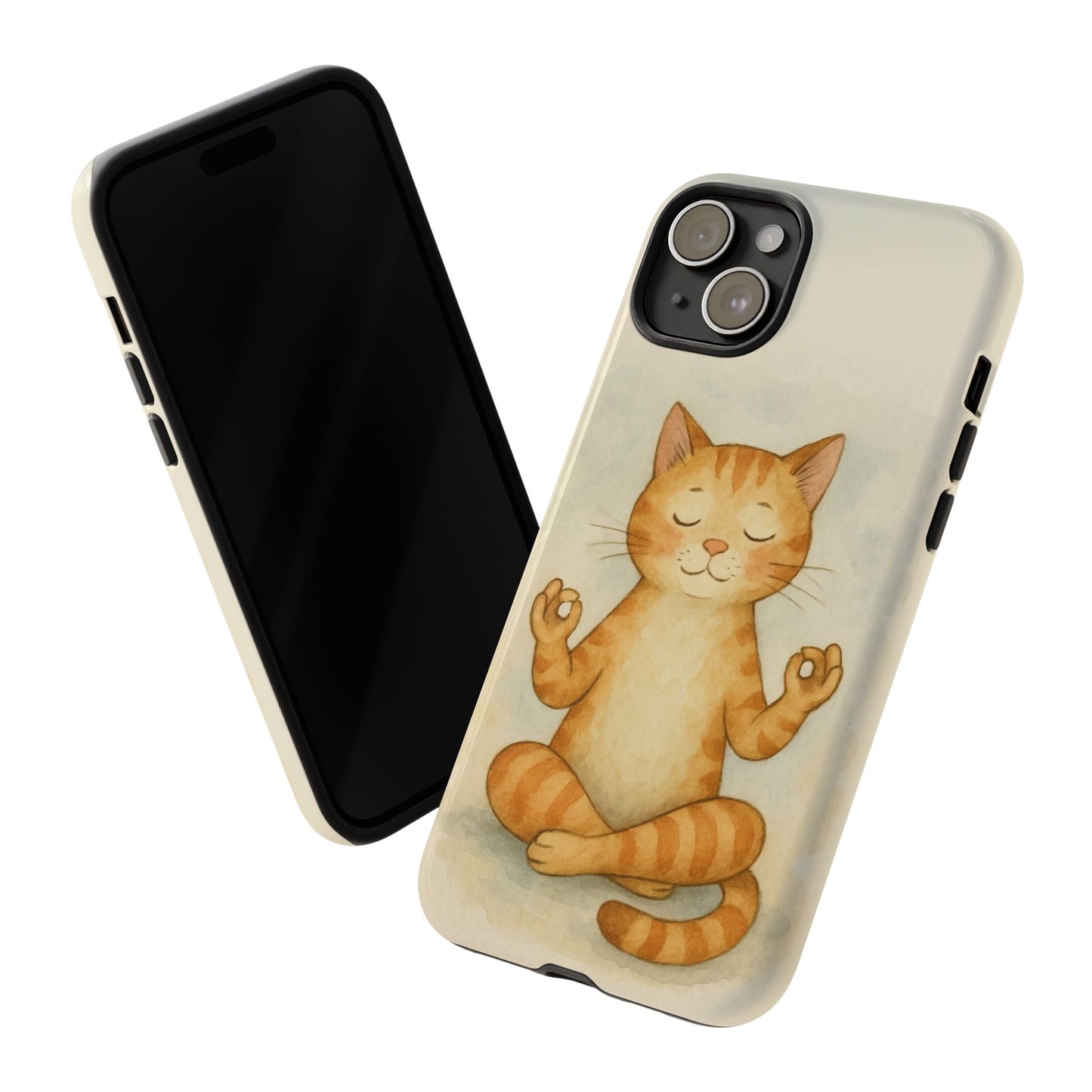 Zen Cat Phone Case - Tough & Stylish - Perfect for Cat Lovers