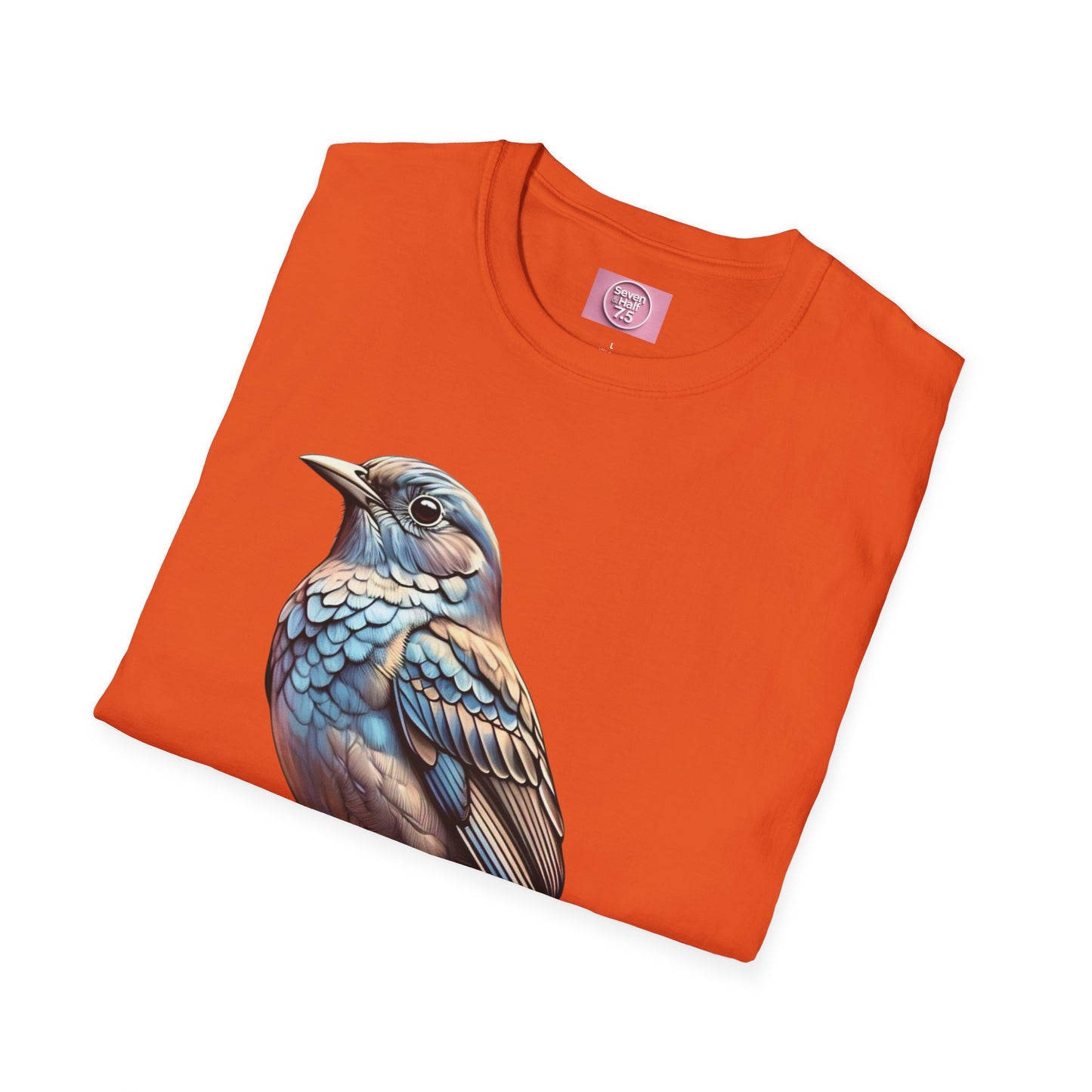 Nature-Inspired Bird Graphic T-Shirt for Soft Comfort