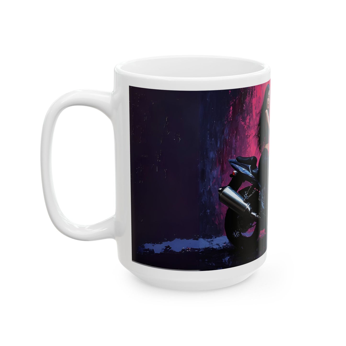 Motorcycle Vibes Ceramic Mug – 11oz & 15oz