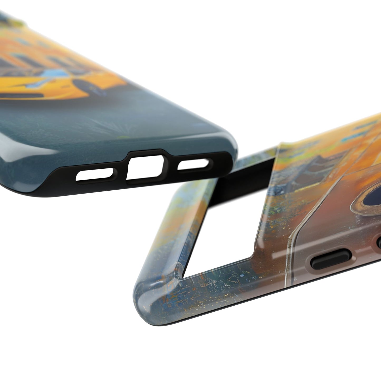 Ferrari Yellow Tough Phone Case - Stylish and Durable