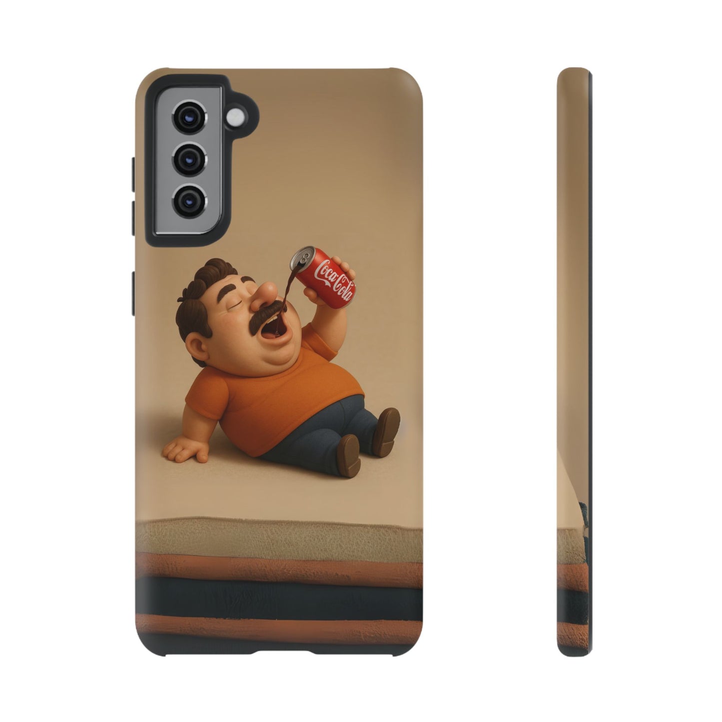Funny Cartoon Phone Case - 'Coca-Cola Chill' Design