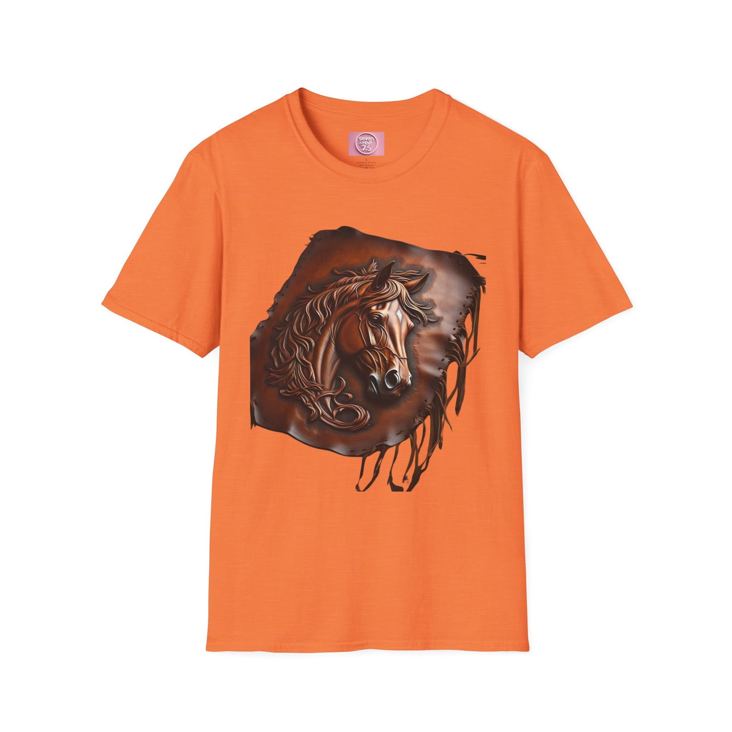 Rustic Horse Artwork Unisex Softstyle T-Shirt