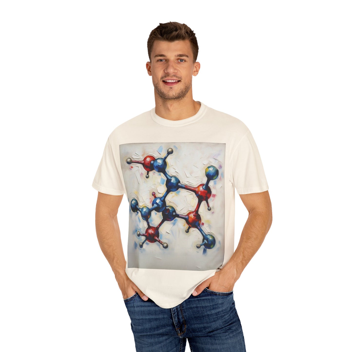 Unisex Artistic Molecule T-Shirt | Science-Inspired Design
