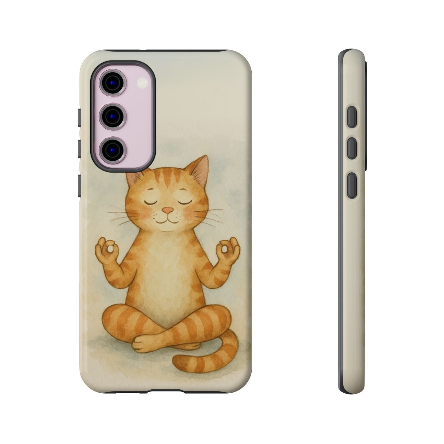 Zen Cat Phone Case - Tough & Stylish - Perfect for Cat Lovers