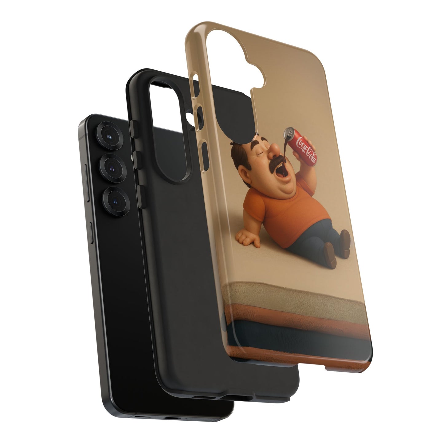 Funny Cartoon Phone Case - 'Coca-Cola Chill' Design