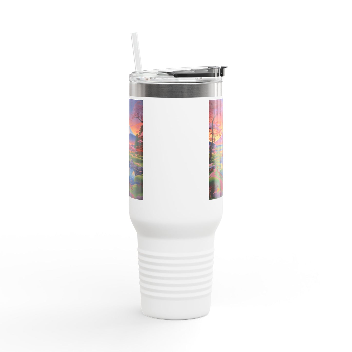 Nature-Inspired Insulated Travel Mug - 40oz Adventure Mug with Scenic Design