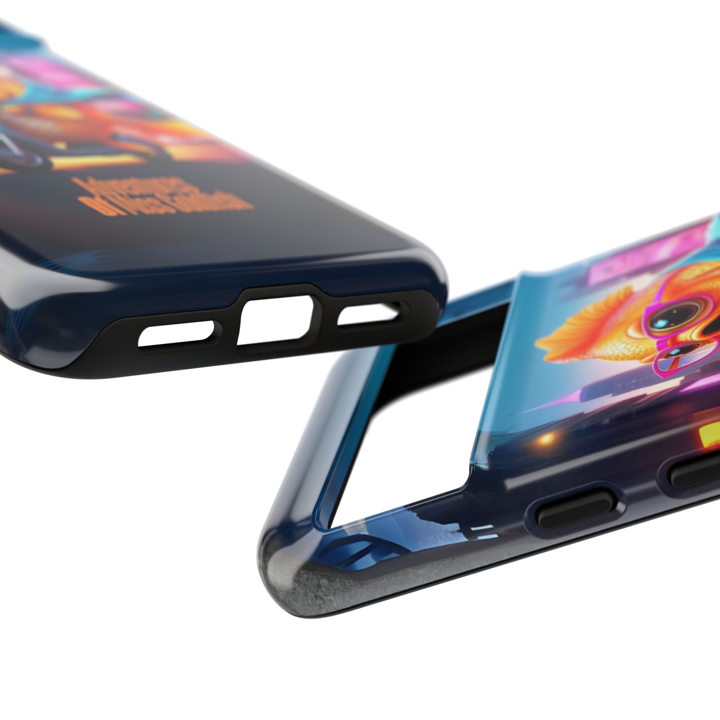 Adventures of Miss Goldfish Phone Case - Fun & Colorful Tough Cover for Fish Lovers