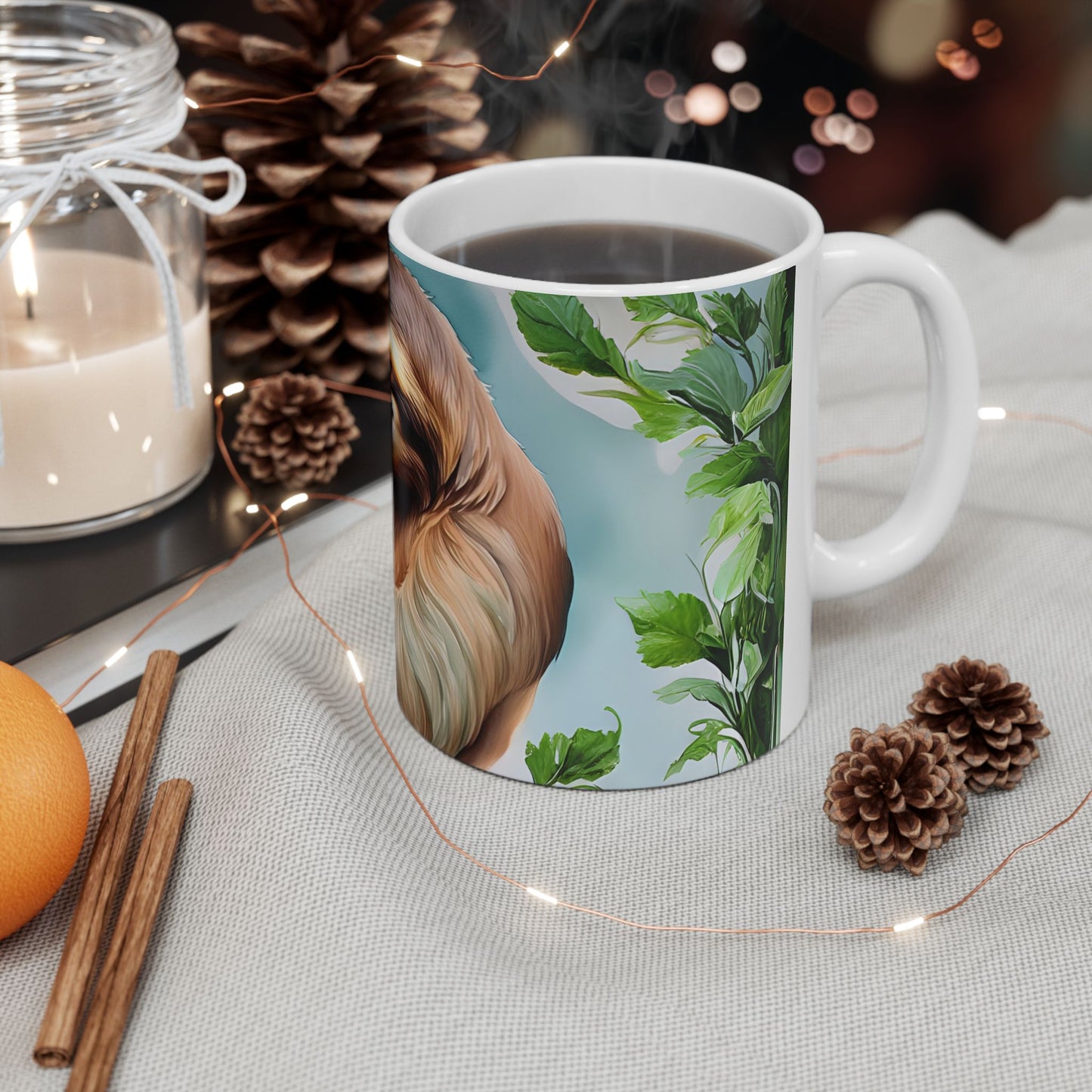 Sloth Love Ceramic Mug - Cute Avocado Design, Perfect Gift for Nature Lovers
