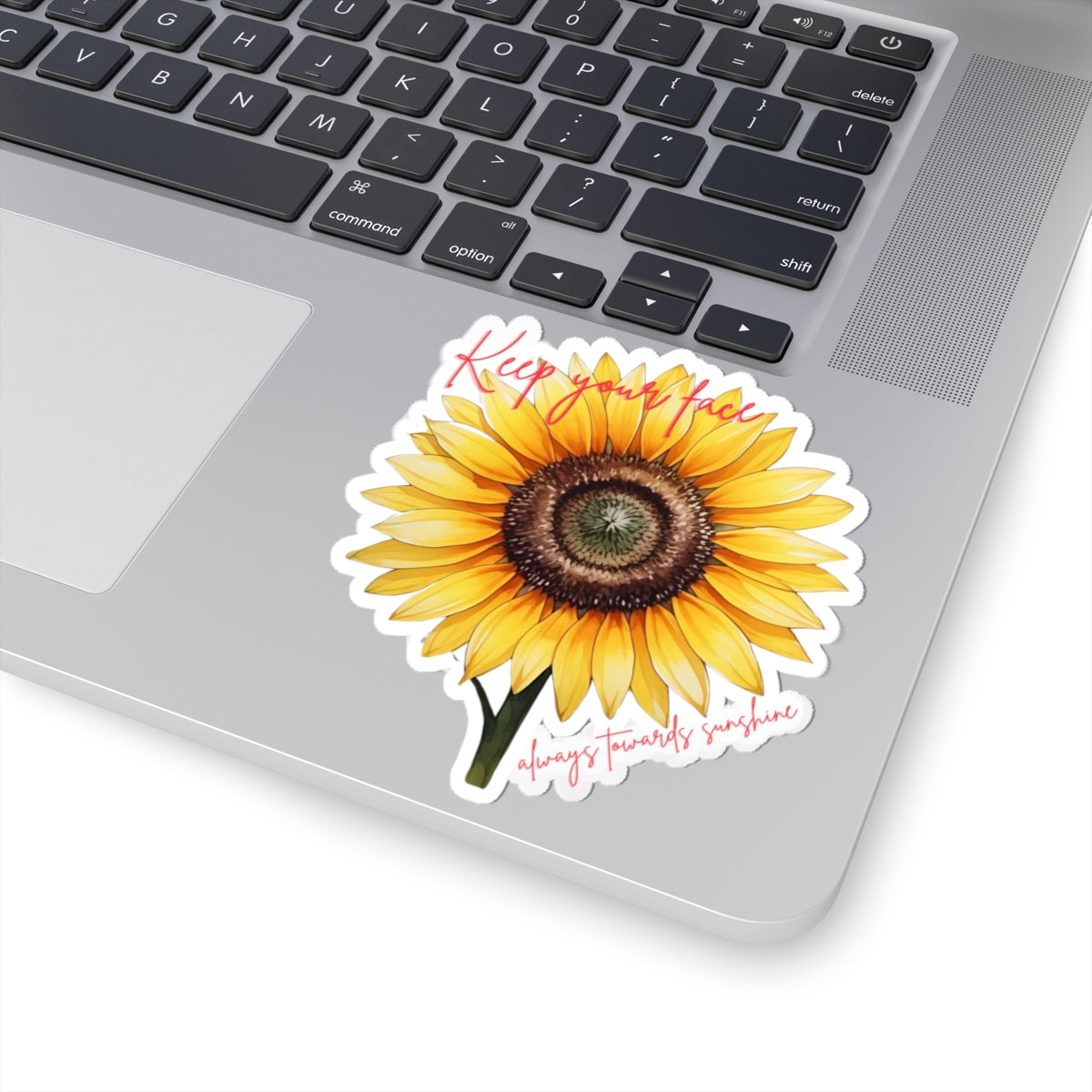 Keep Your Face Sunflower Kiss-Cut Stickers - Bright and Cheerful Décor