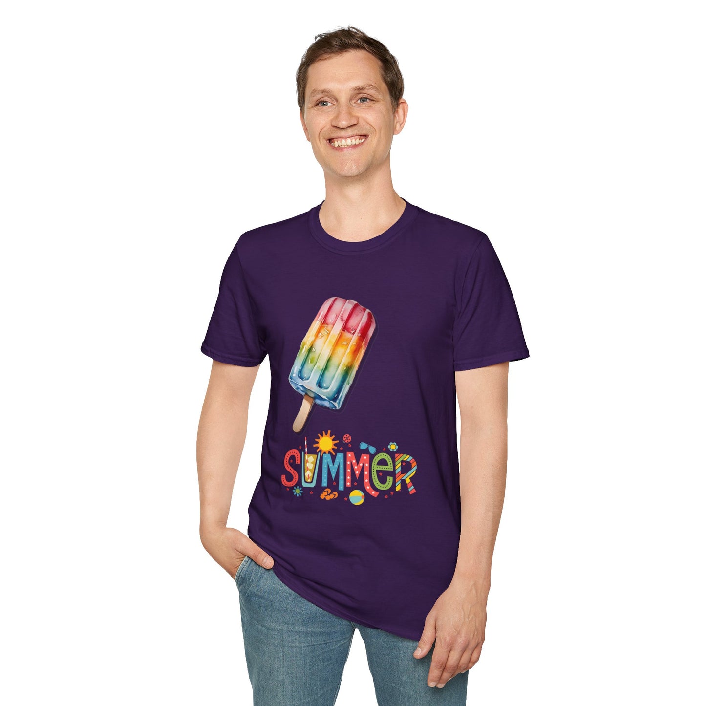 Summer Popsicle Soft style T-Shirt - Fun & Colorful Summer Vibes