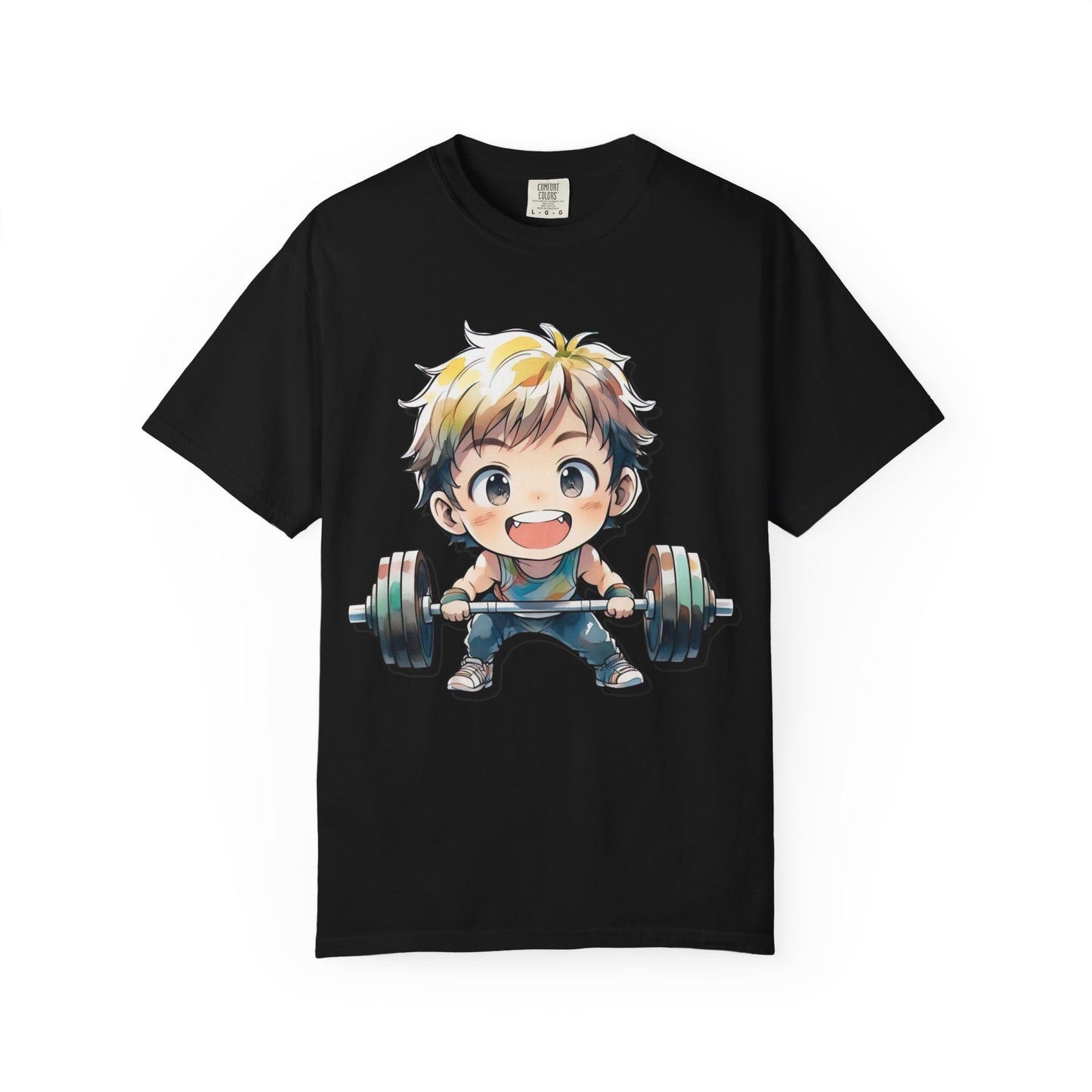 Cute Cartoon Weightlifter Unisex T-shirt - Perfect for Fitness Lovers