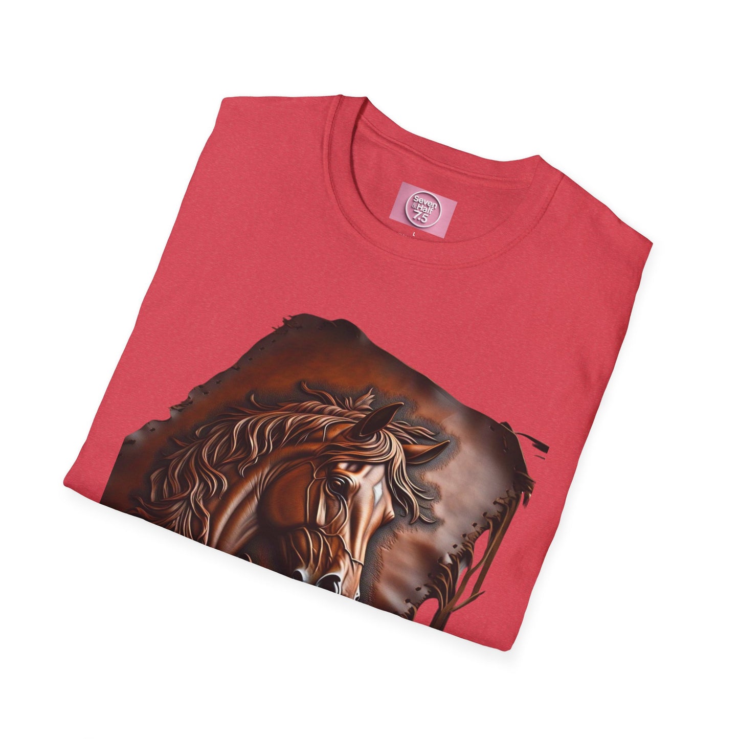 Rustic Horse Artwork Unisex Softstyle T-Shirt