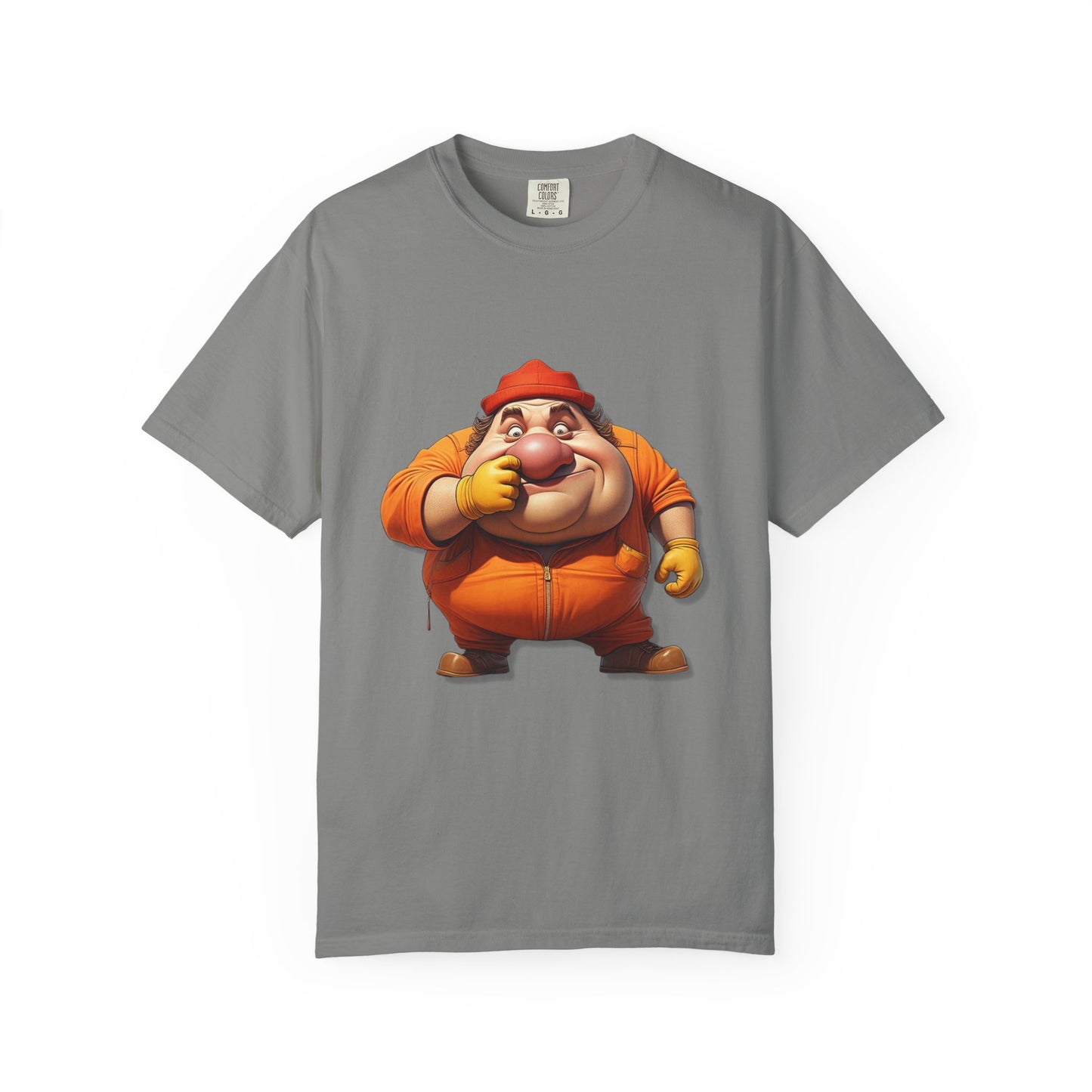 Fun Cartoon Character Unisex Garment-Dyed T-Shirt