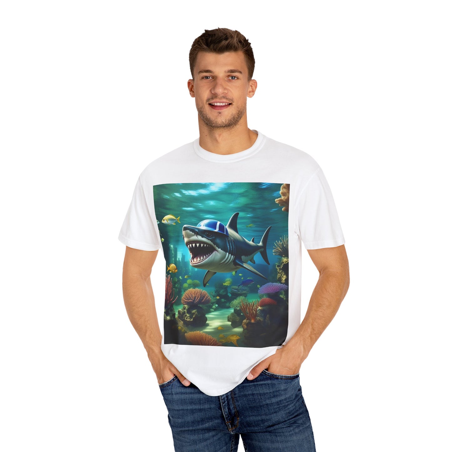 Marine Adventure Unisex T-Shirt - Shark Graphic Design