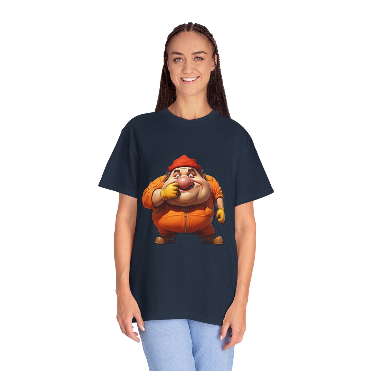 Fun Cartoon Character Unisex Garment-Dyed T-Shirt