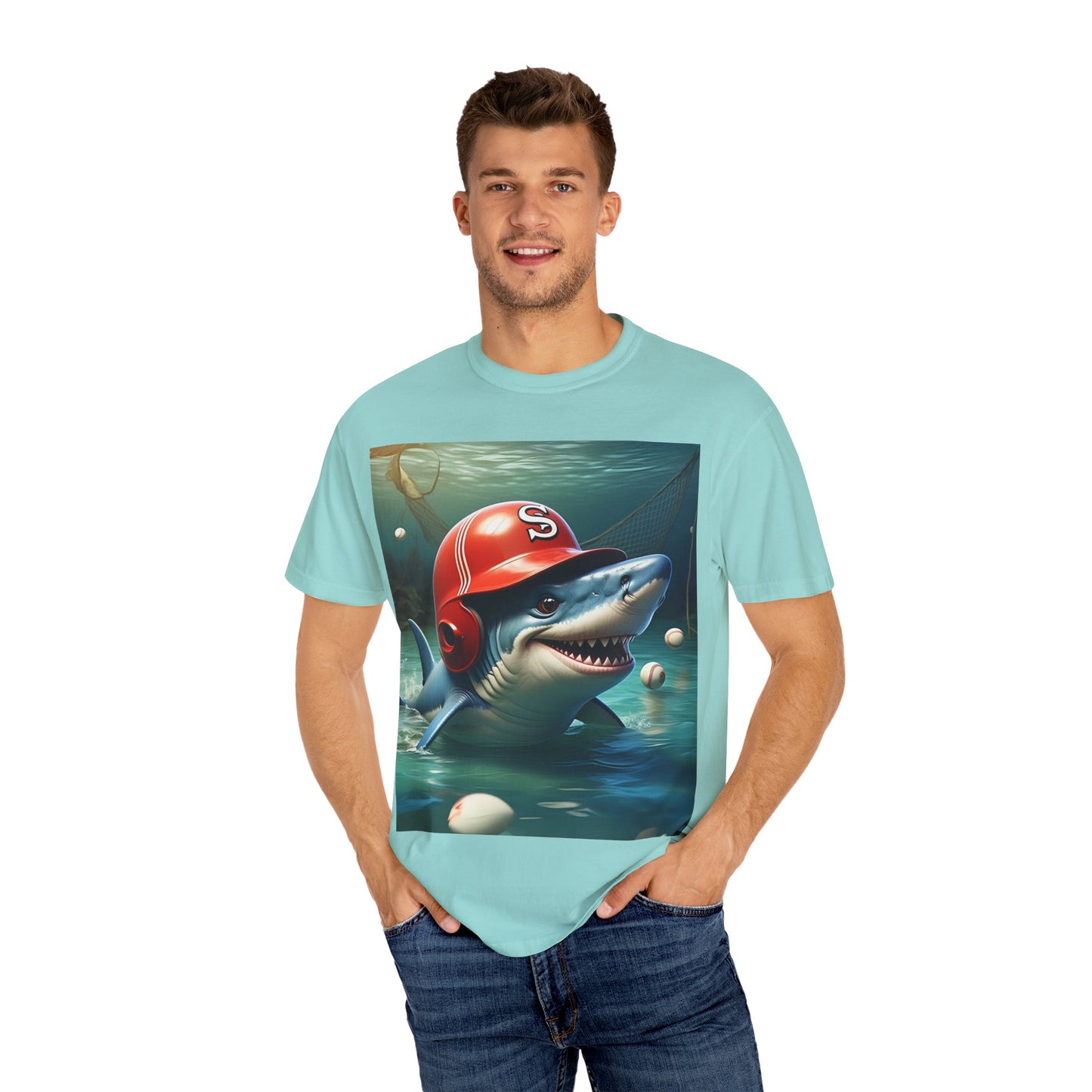 Funny Shark Baseball Unisex T-Shirt