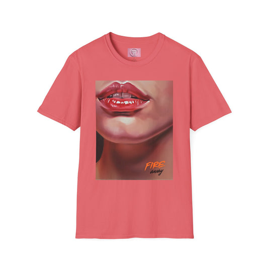 Fire Lips Women's Softstyle T-Shirt - Bold Art for Confident Expressions
