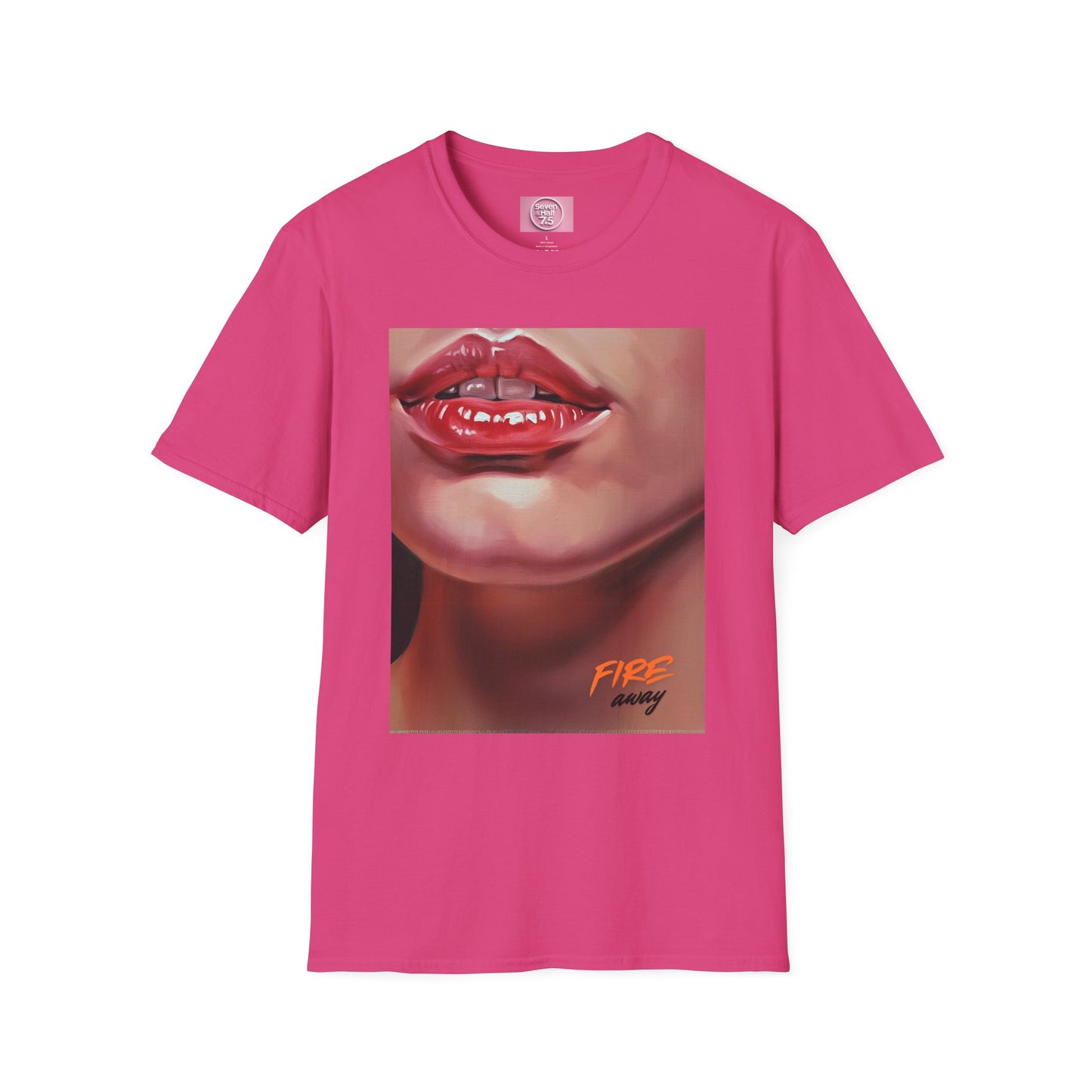 Fire Lips Women's Softstyle T-Shirt - Bold Art for Confident Expressions