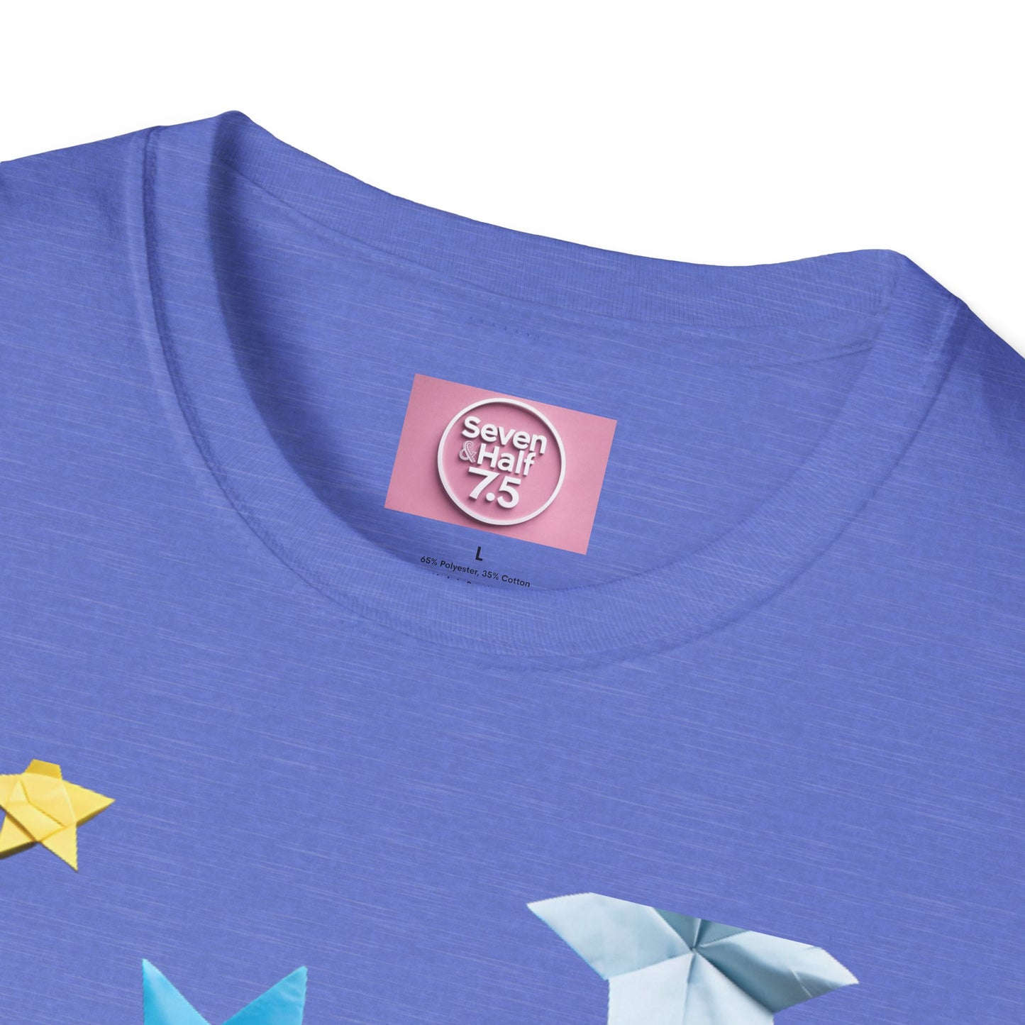 Origami Star Unisex Softstyle T-Shirt - Colorful Paper Art Tee for Creative Souls