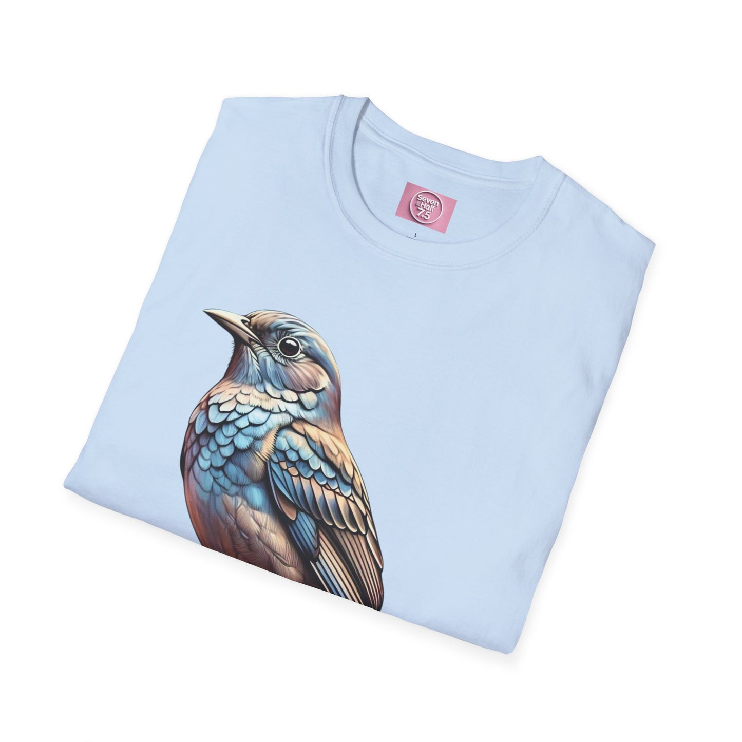 Nature-Inspired Bird Graphic T-Shirt for Soft Comfort
