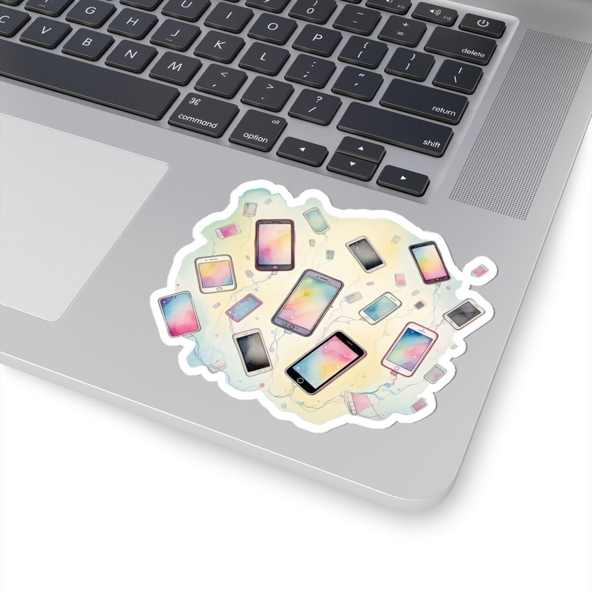 Colorful Phone Stickers - Whimsical Tech Art