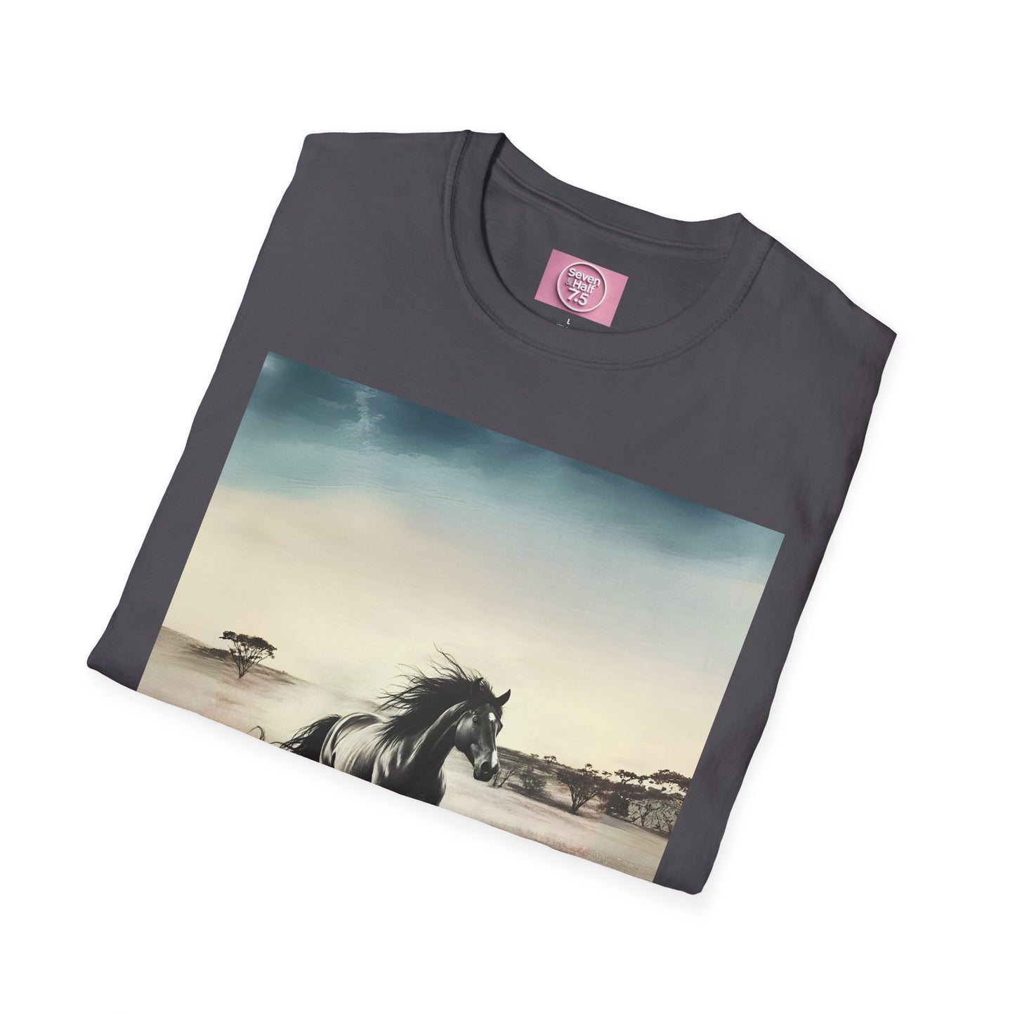 Majestic Horse Unisex Softstyle T-Shirt - Nature Inspired Graphic Tee