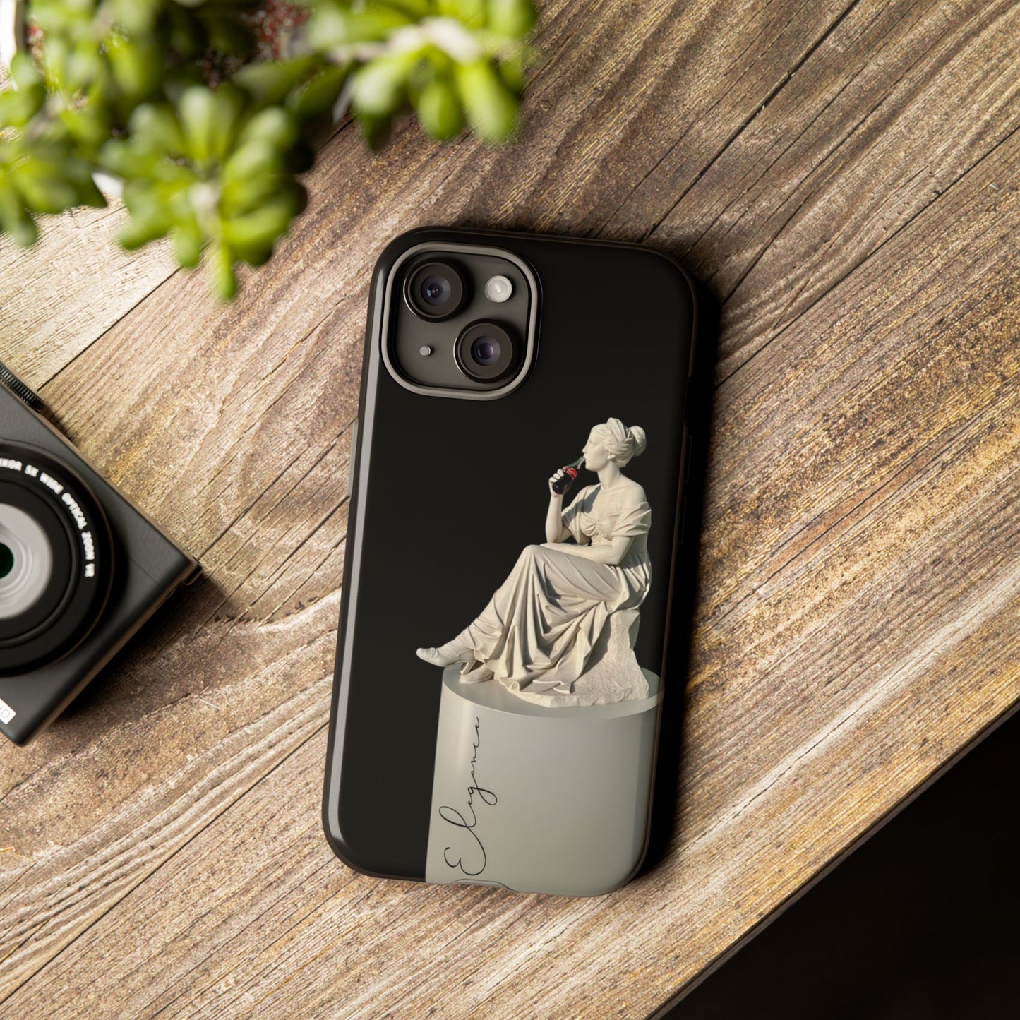 Elegant Phone Case - Stylish Tough Case with Sculpture Design