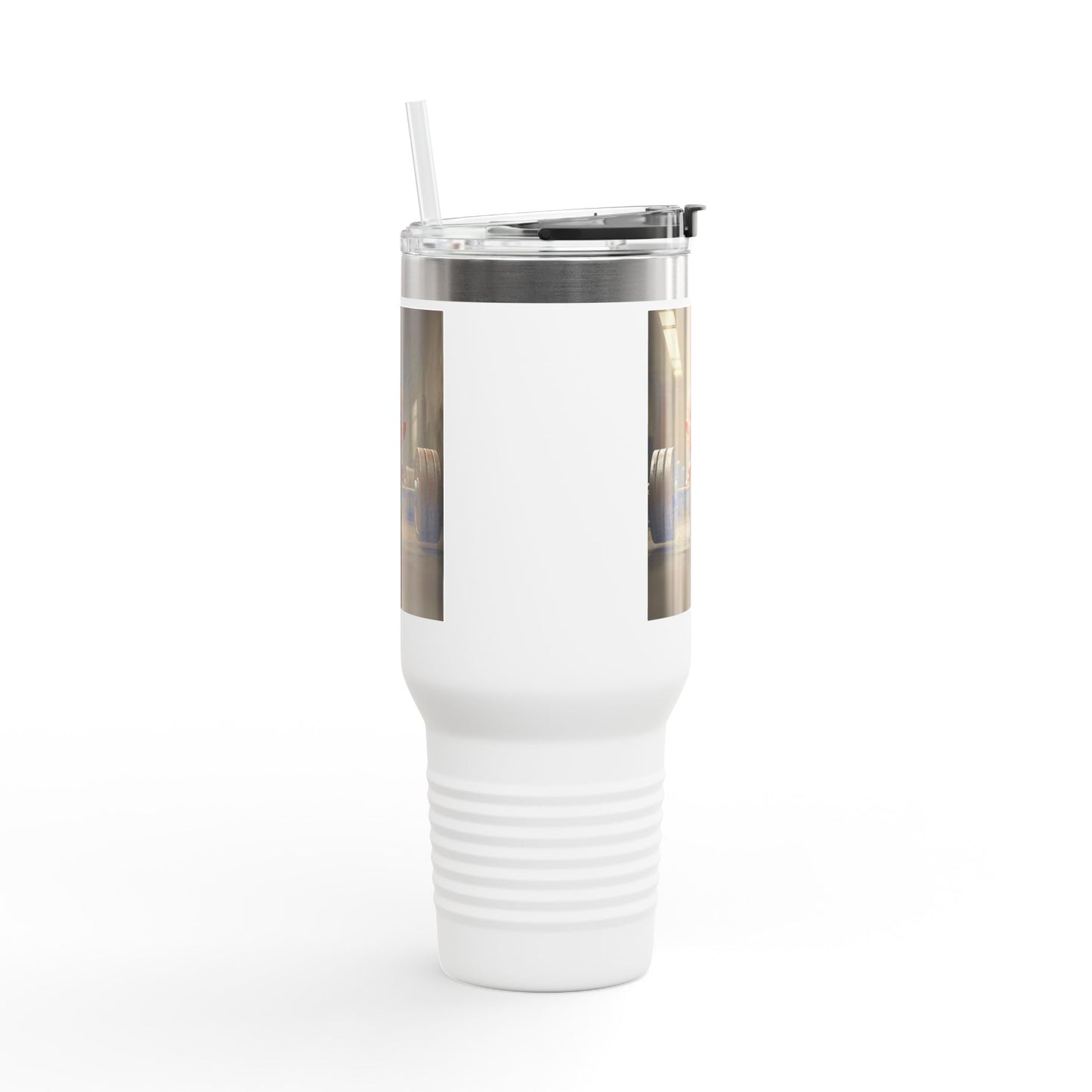 Funny Insulated Travel Mug - 40oz Motivational Humor Gift for Gym Lovers