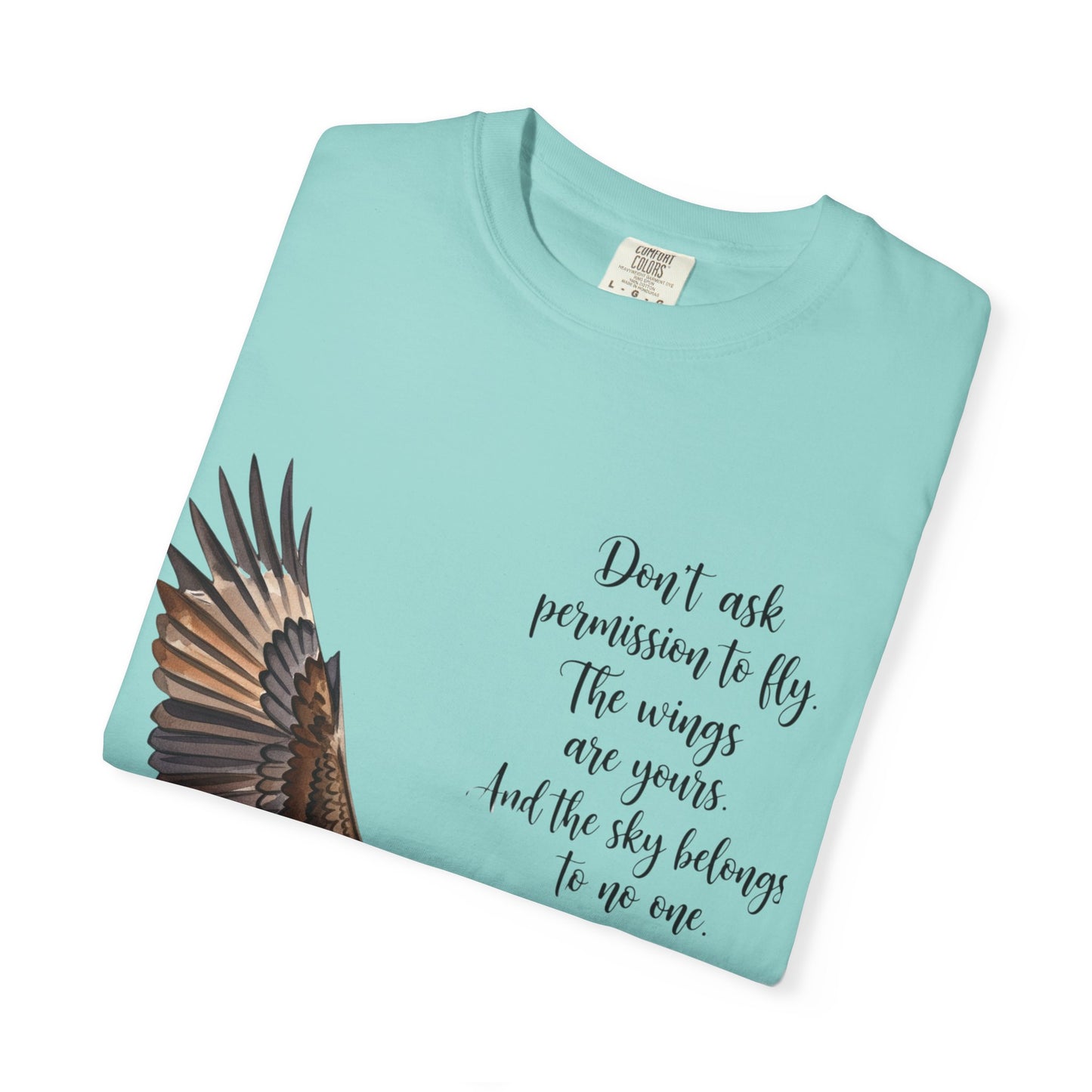 Inspirational Eagle T-Shirt, Motivational Apparel, Gift for Nature Lovers, Unisex Size, Eco-Friendly Fashion, Casual Wear