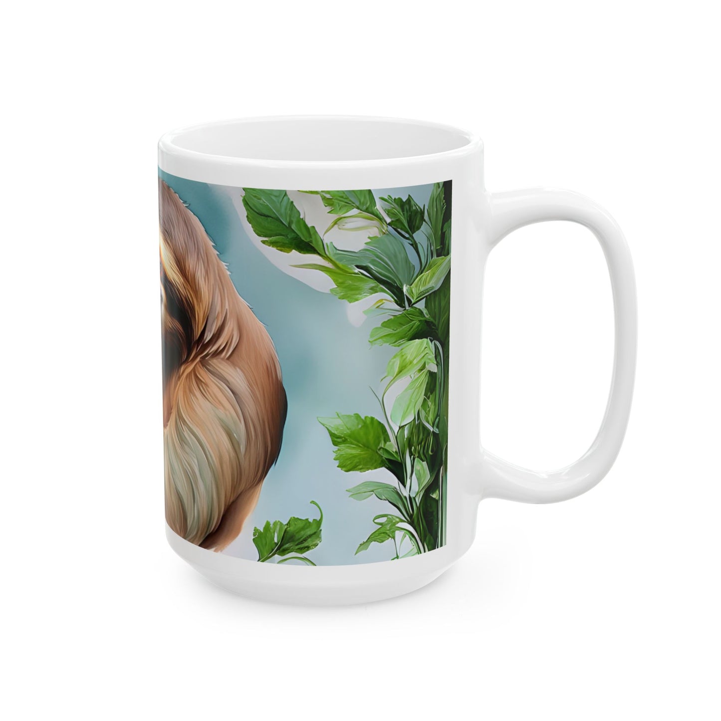 Sloth Love Ceramic Mug - Cute Avocado Design, Perfect Gift for Nature Lovers