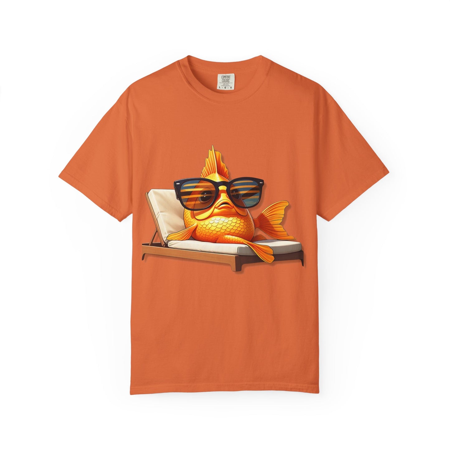 Chillin' Goldfish Unisex Garment-Dyed T-shirt