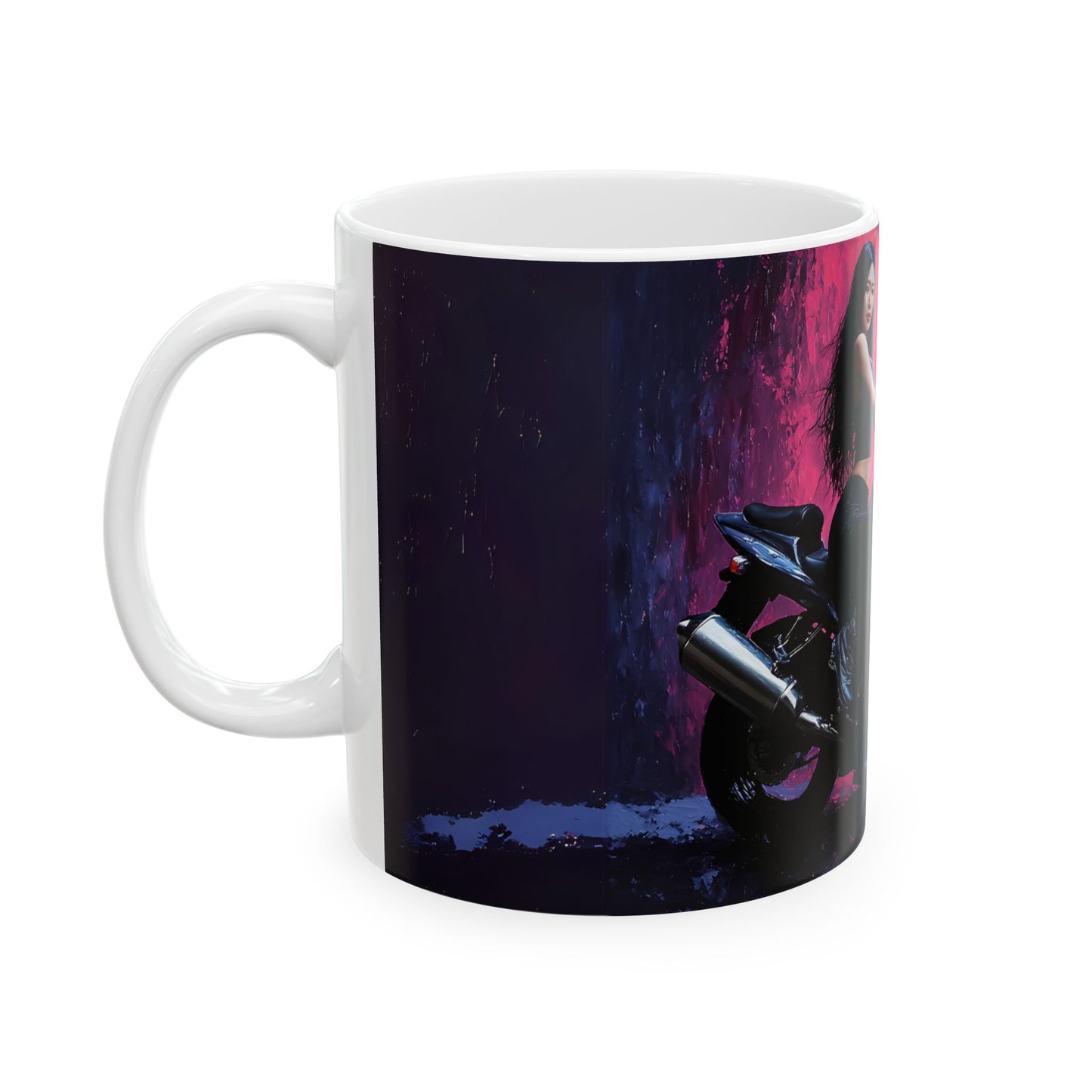Motorcycle Vibes Ceramic Mug – 11oz & 15oz