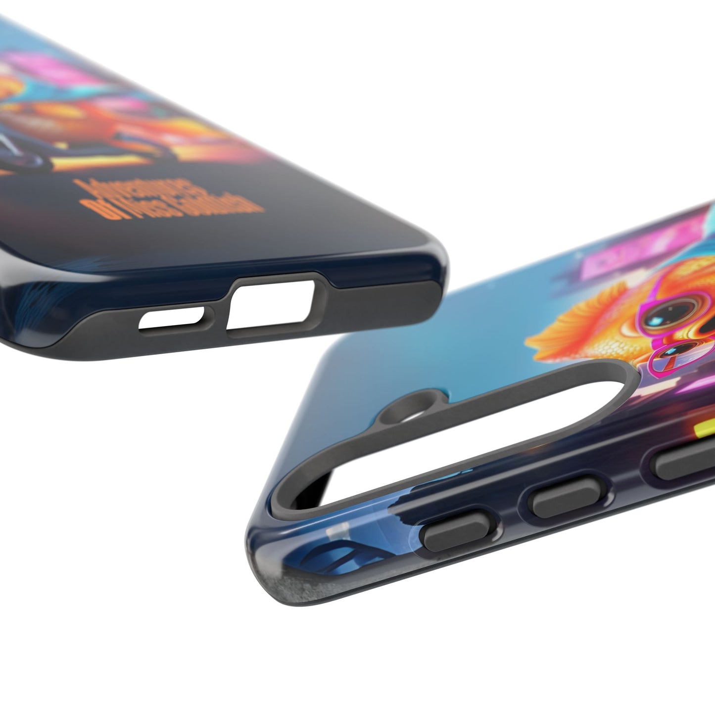 Adventures of Miss Goldfish Phone Case - Fun & Colorful Tough Cover for Fish Lovers