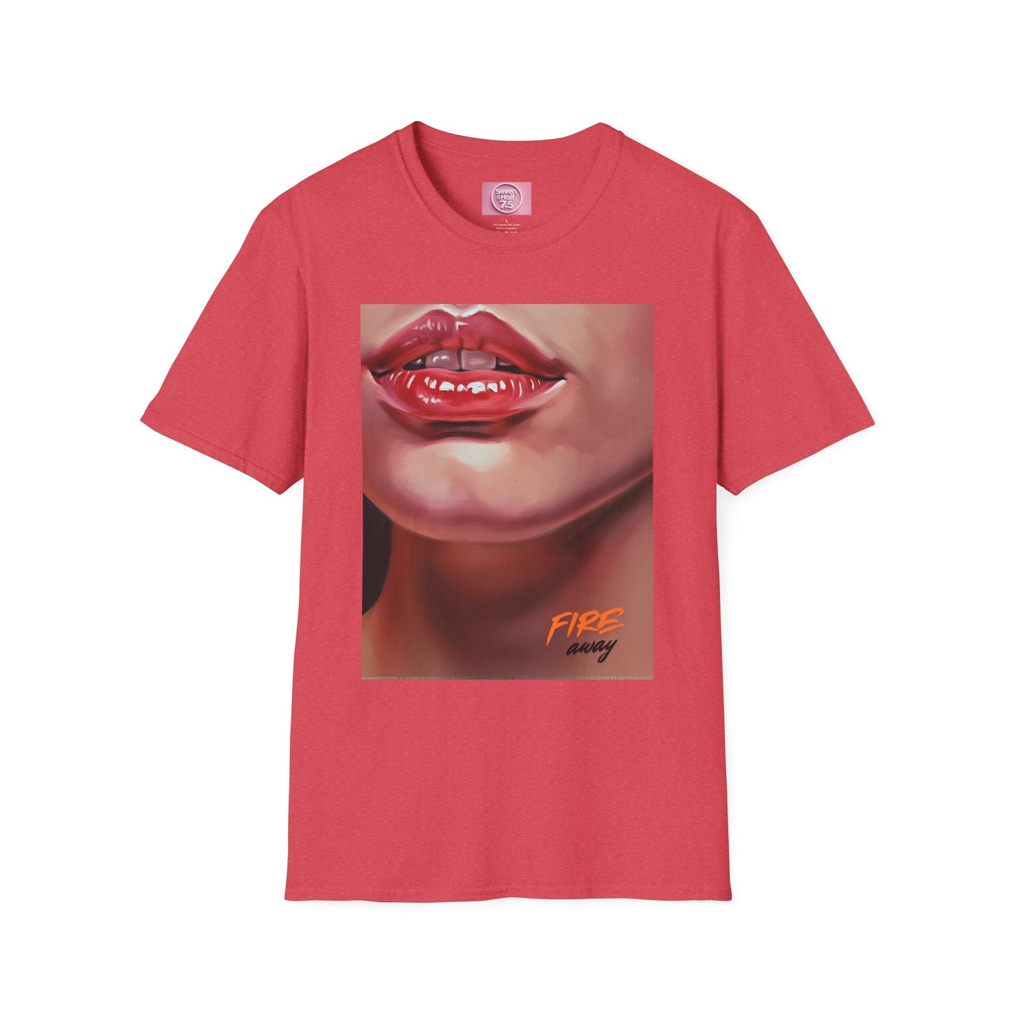 Fire Lips Women's Softstyle T-Shirt - Bold Art for Confident Expressions