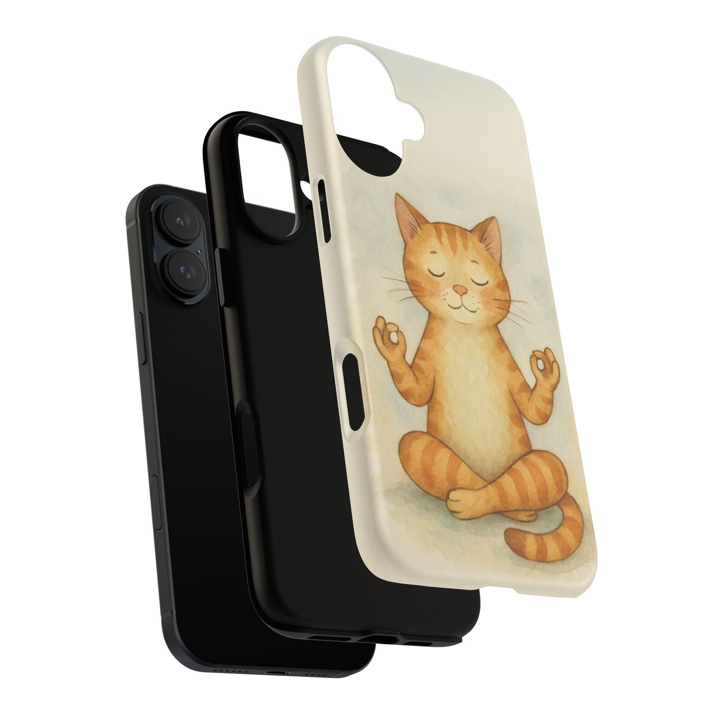 Zen Cat Phone Case - Tough & Stylish - Perfect for Cat Lovers