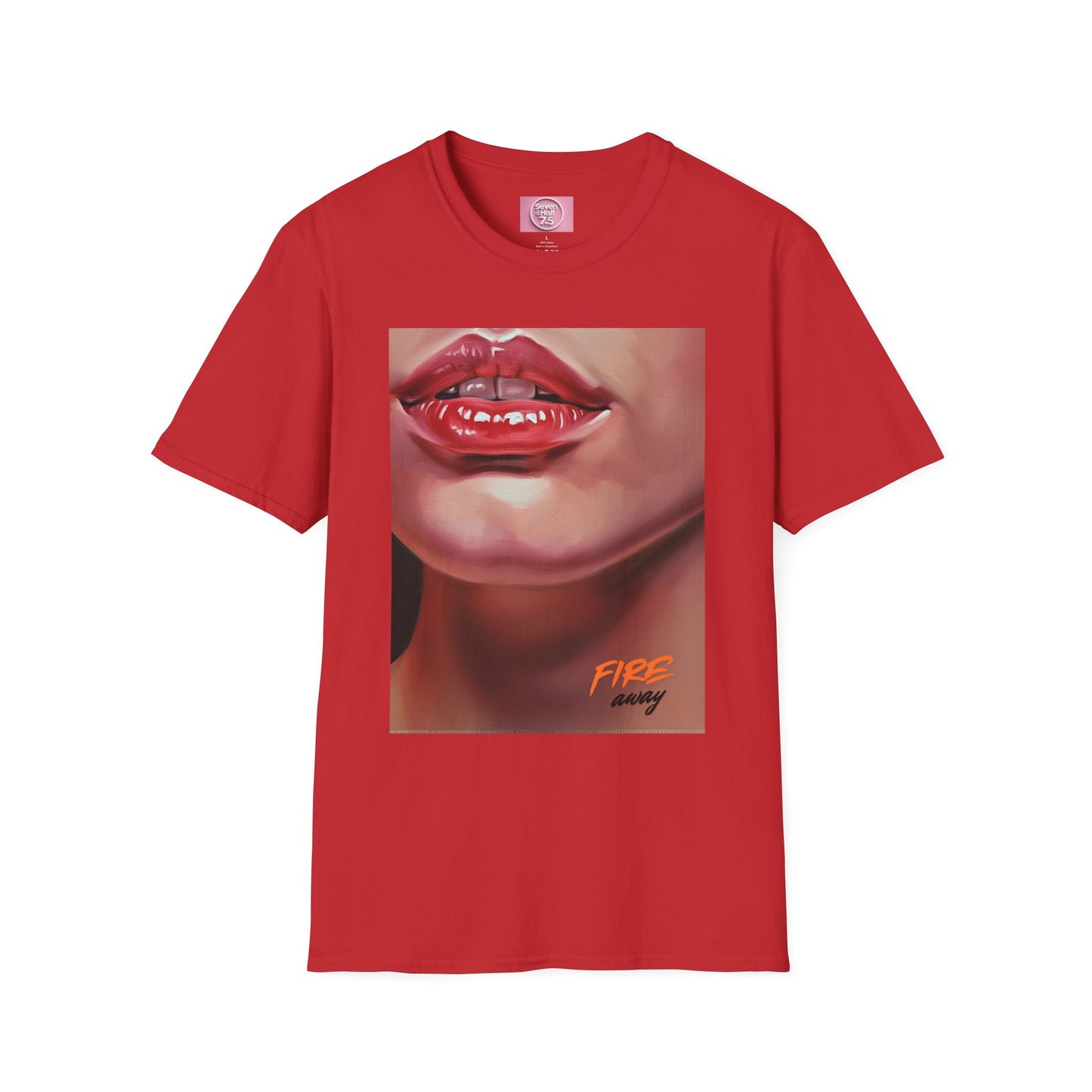 Fire Lips Women's Softstyle T-Shirt - Bold Art for Confident Expressions